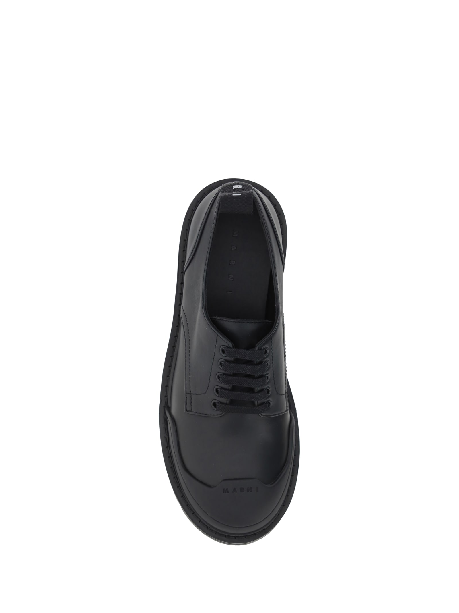 Shop Marni Dada Army Derby Shoes In Black