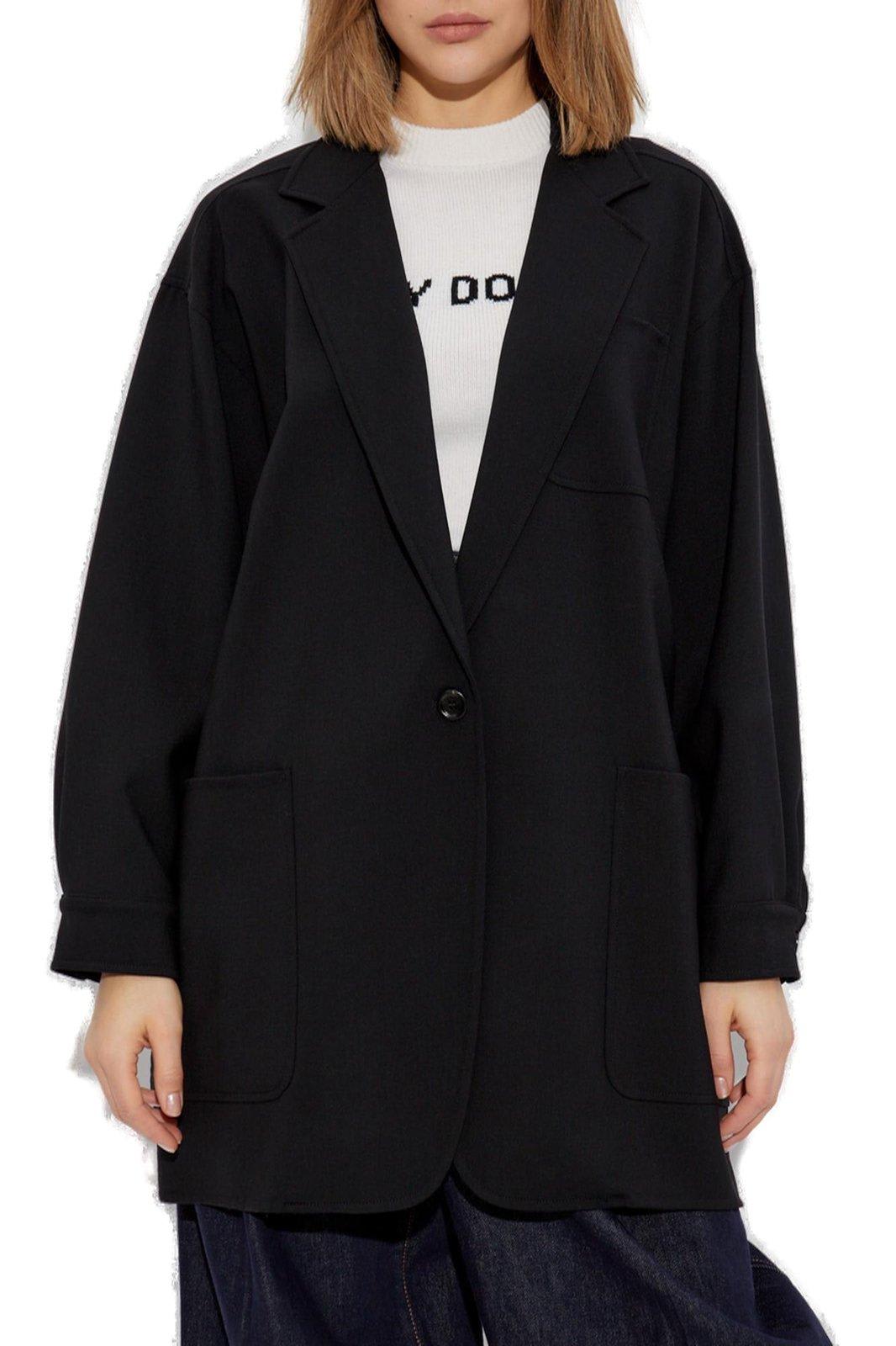 Max Mara Orlaya Single-breasted Long-sleeved Jacket  In Multi