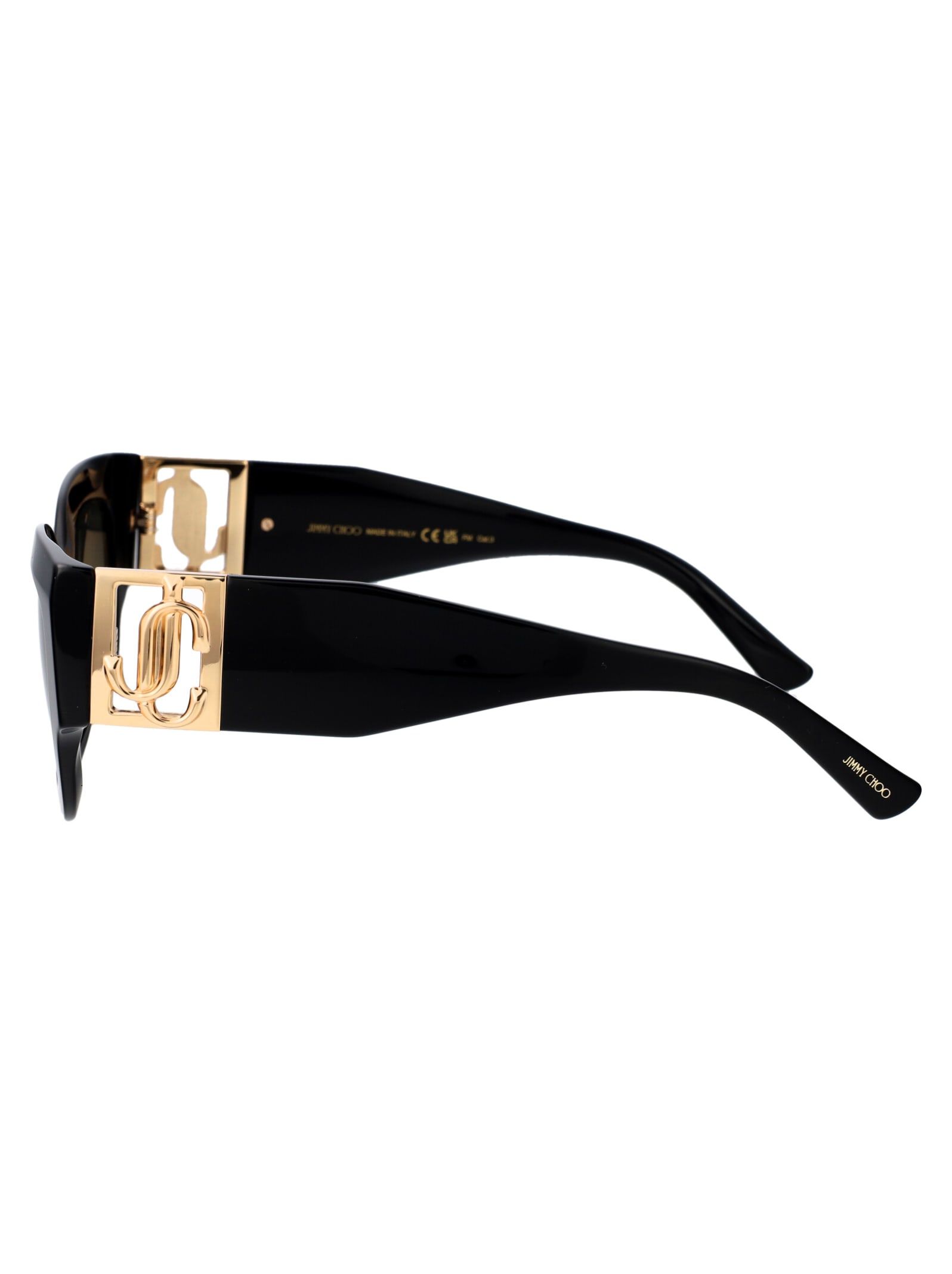 Shop Jimmy Choo Nena/s Sunglasses In 8079o Black