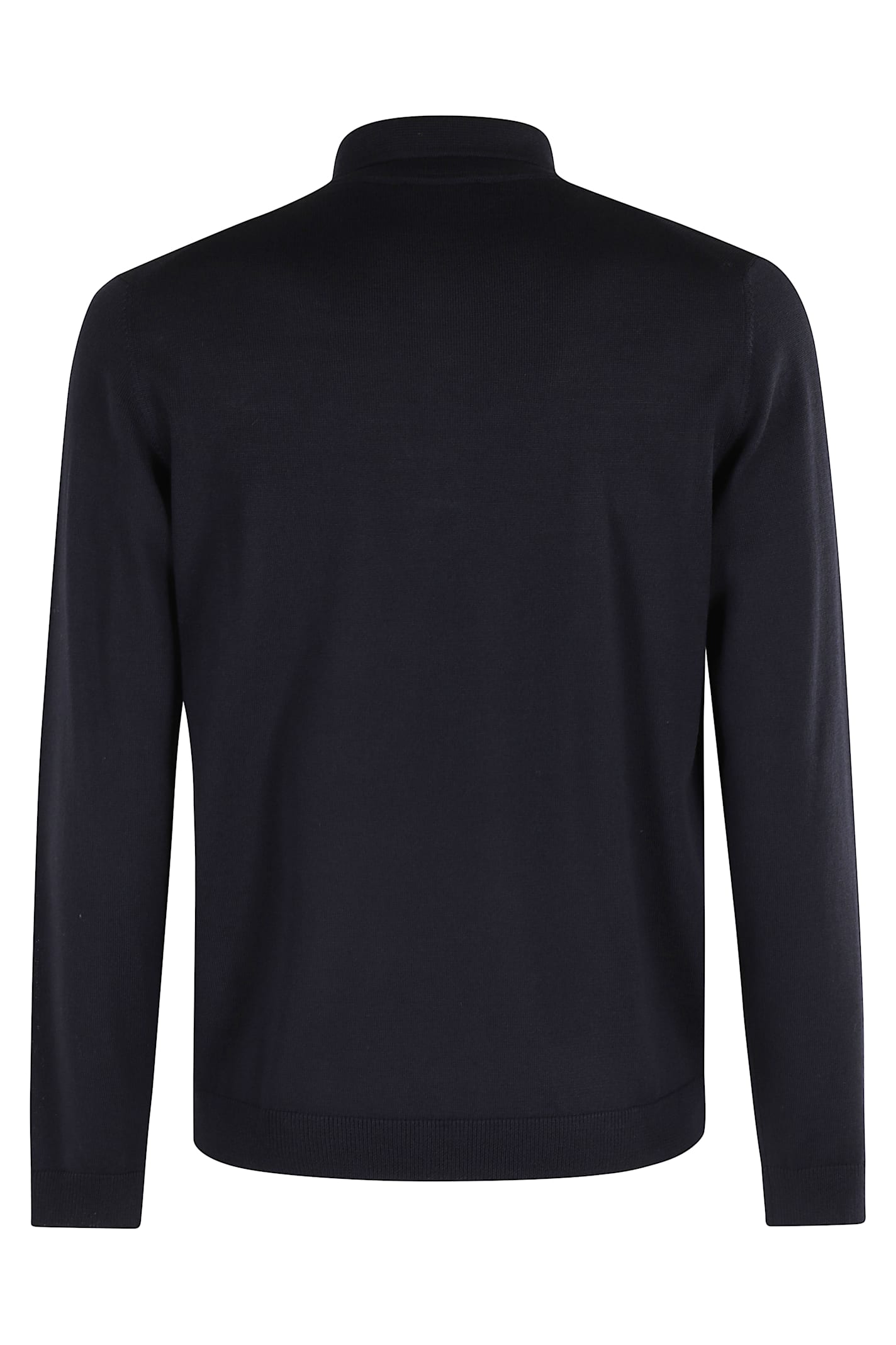 Roberto Collina Merino Wool Polo Shirt In Blue