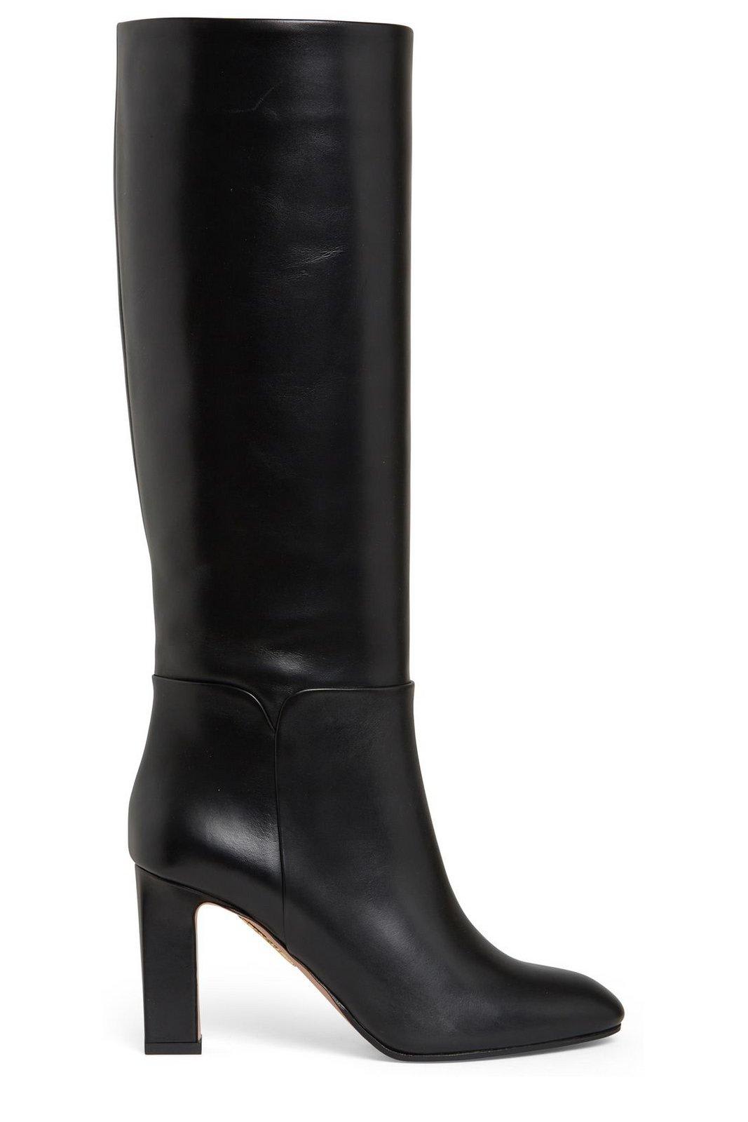 Shop Aquazzura Sellier Boots In Black