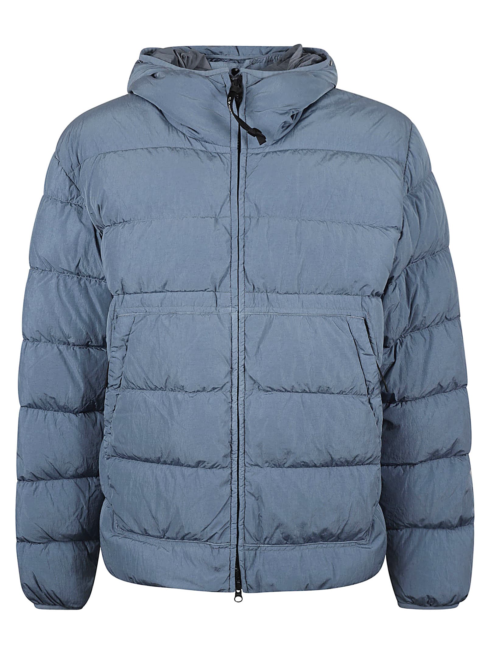 Shop C.p. Company Medium Zip Padded Jacket In Flint Stone