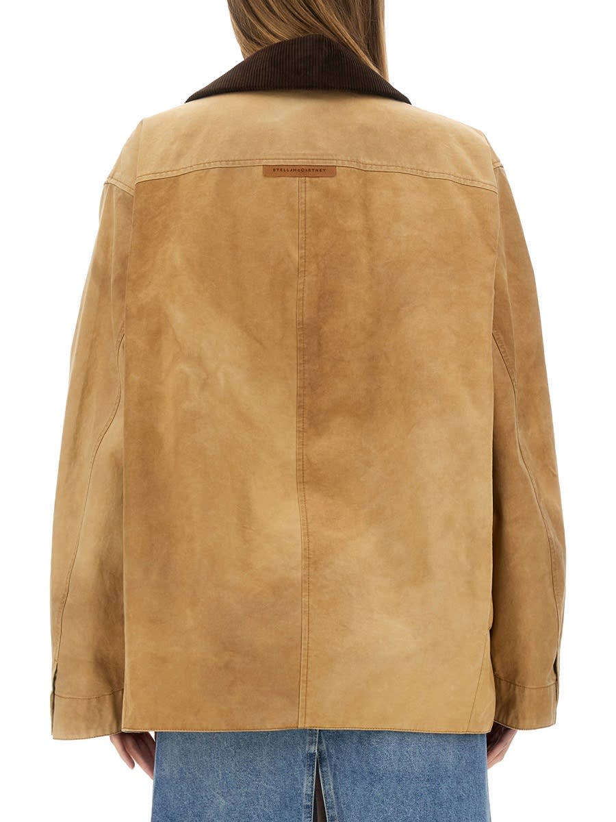Stella Mccartney Workwear Harrington Jacket In Beige