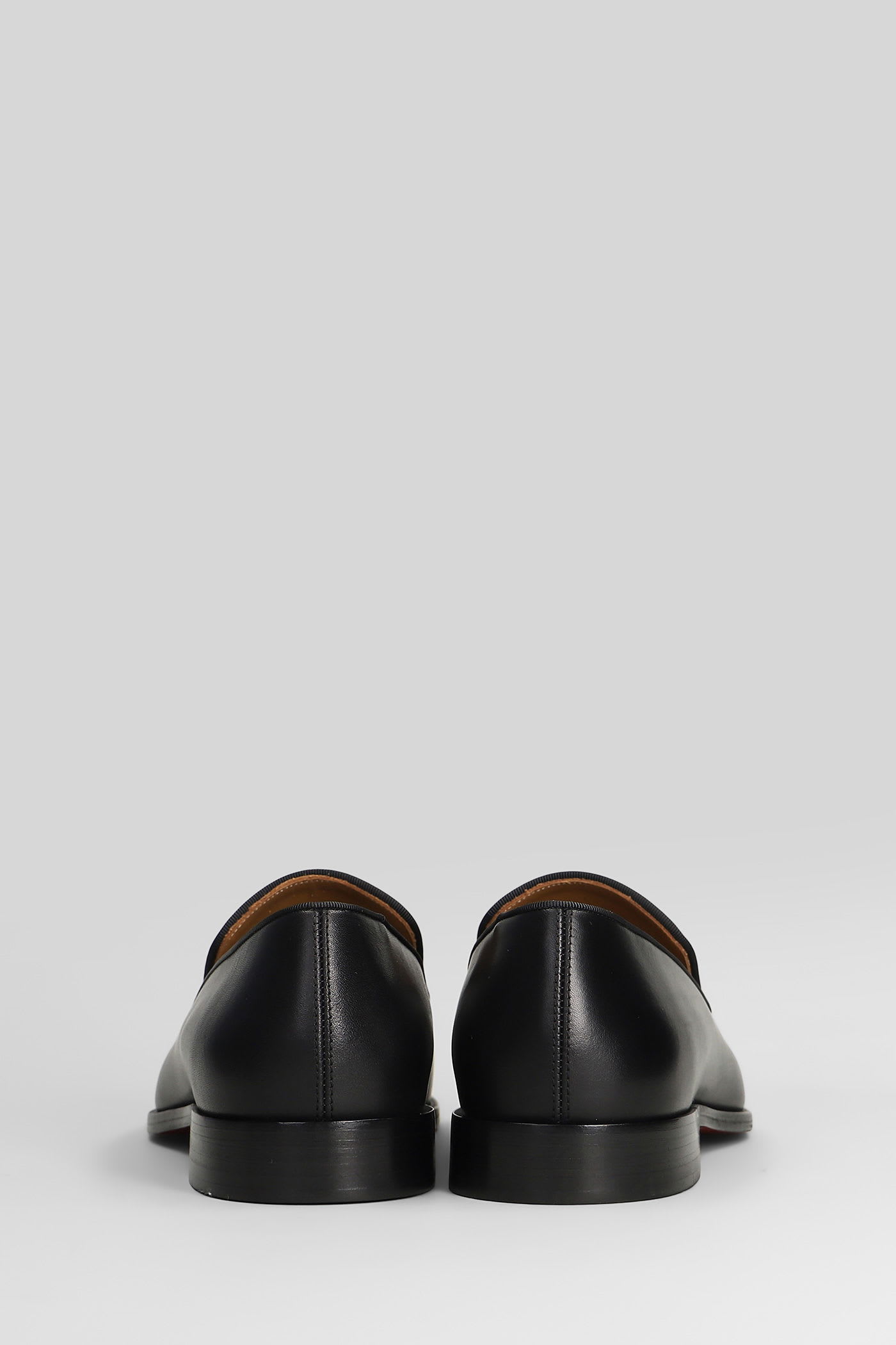 Christian Louboutin Danny Flex Loafers In Black Leather In Black