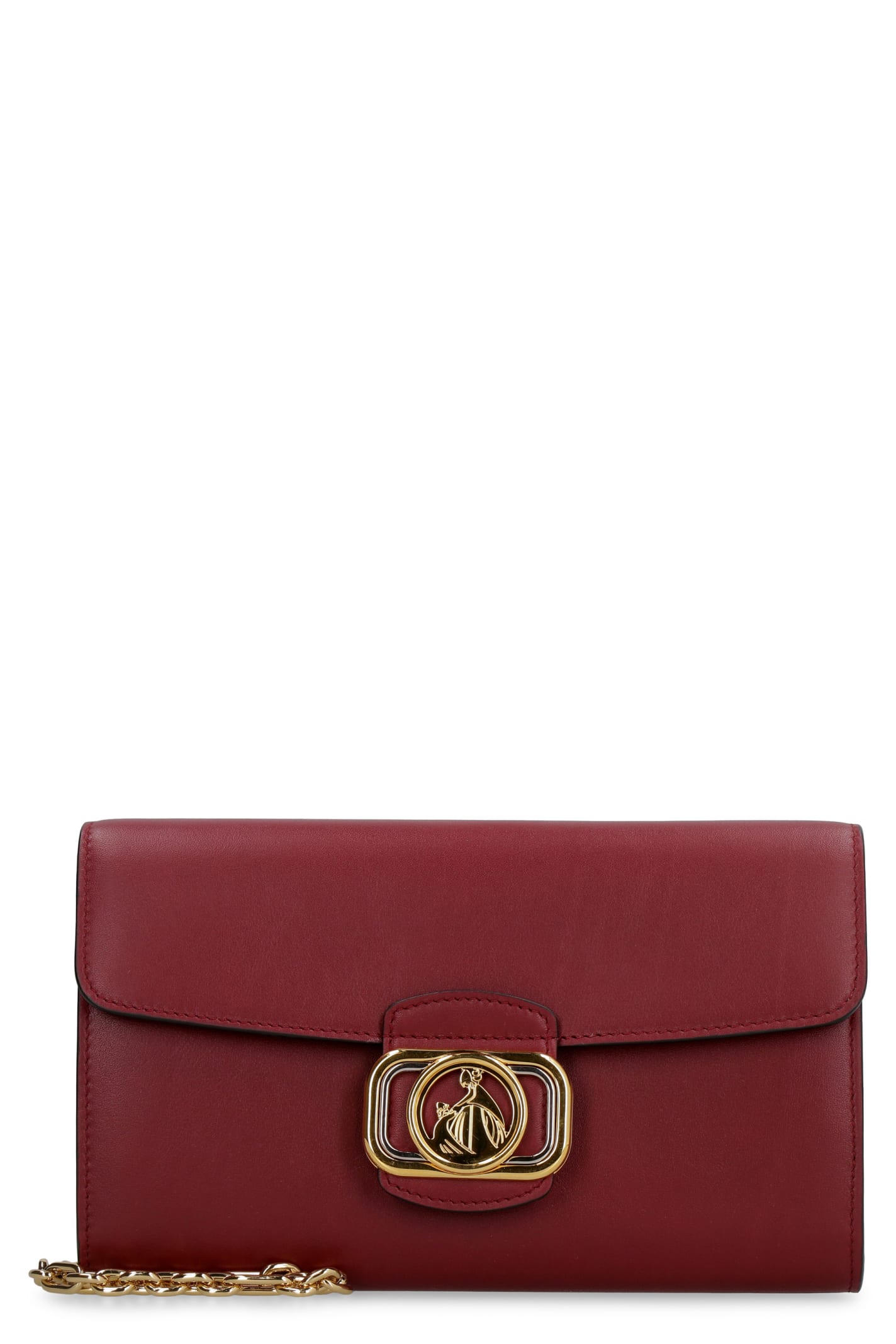 Lanvin Leather Clutch With Strap