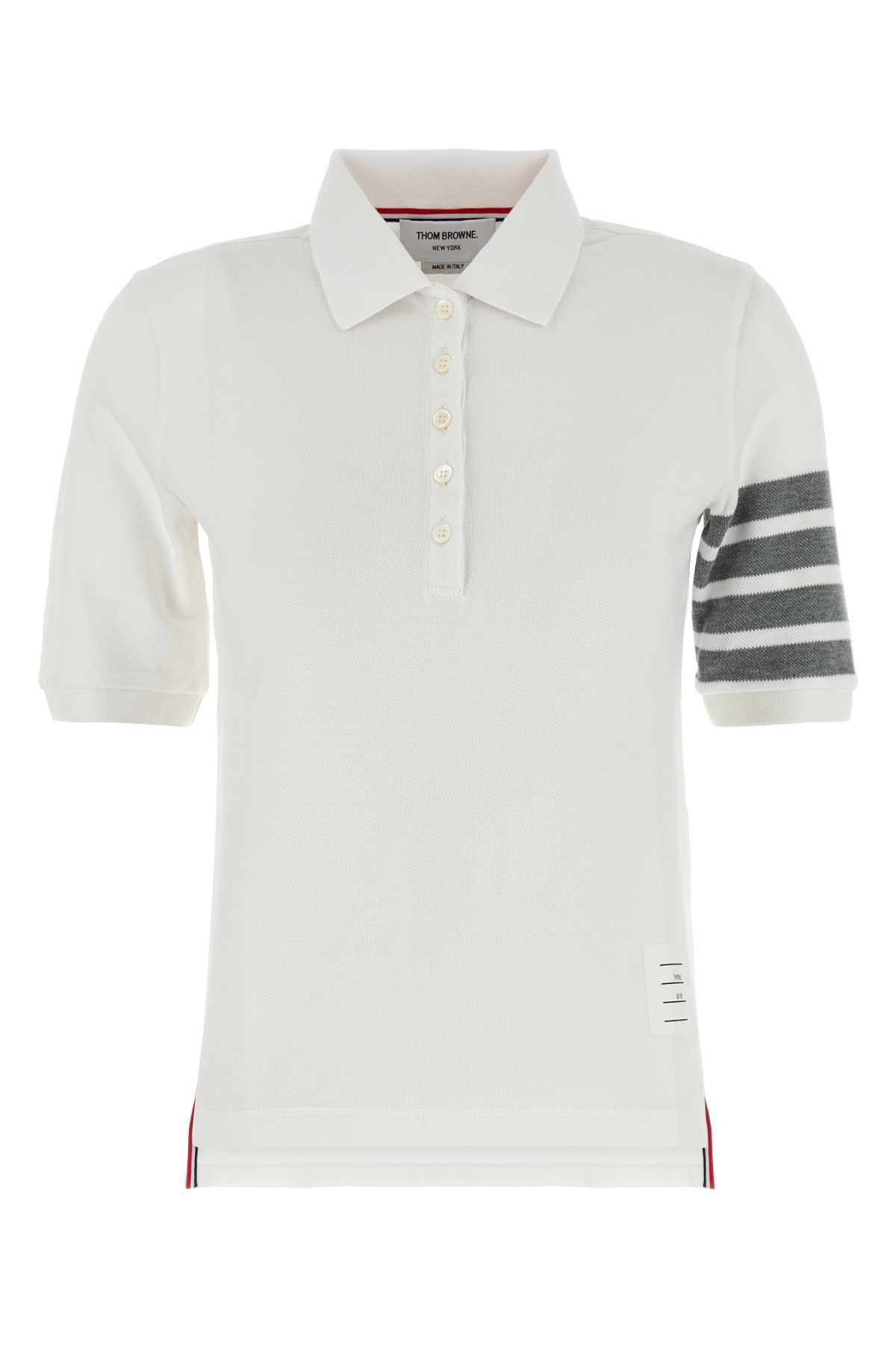 White Piquet Polo Shirt