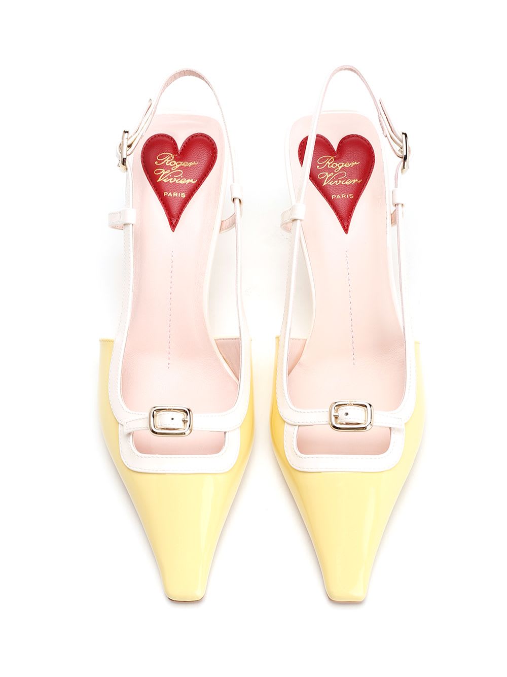 Shop Roger Vivier Viv Canard Slingback In White