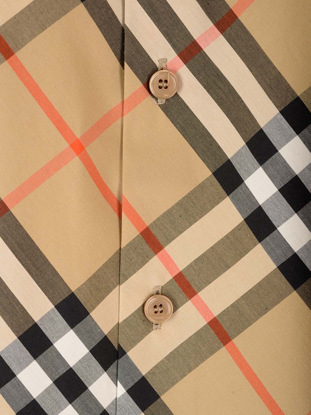 Shop Burberry Traditional Check Cotton Shirt In Beige