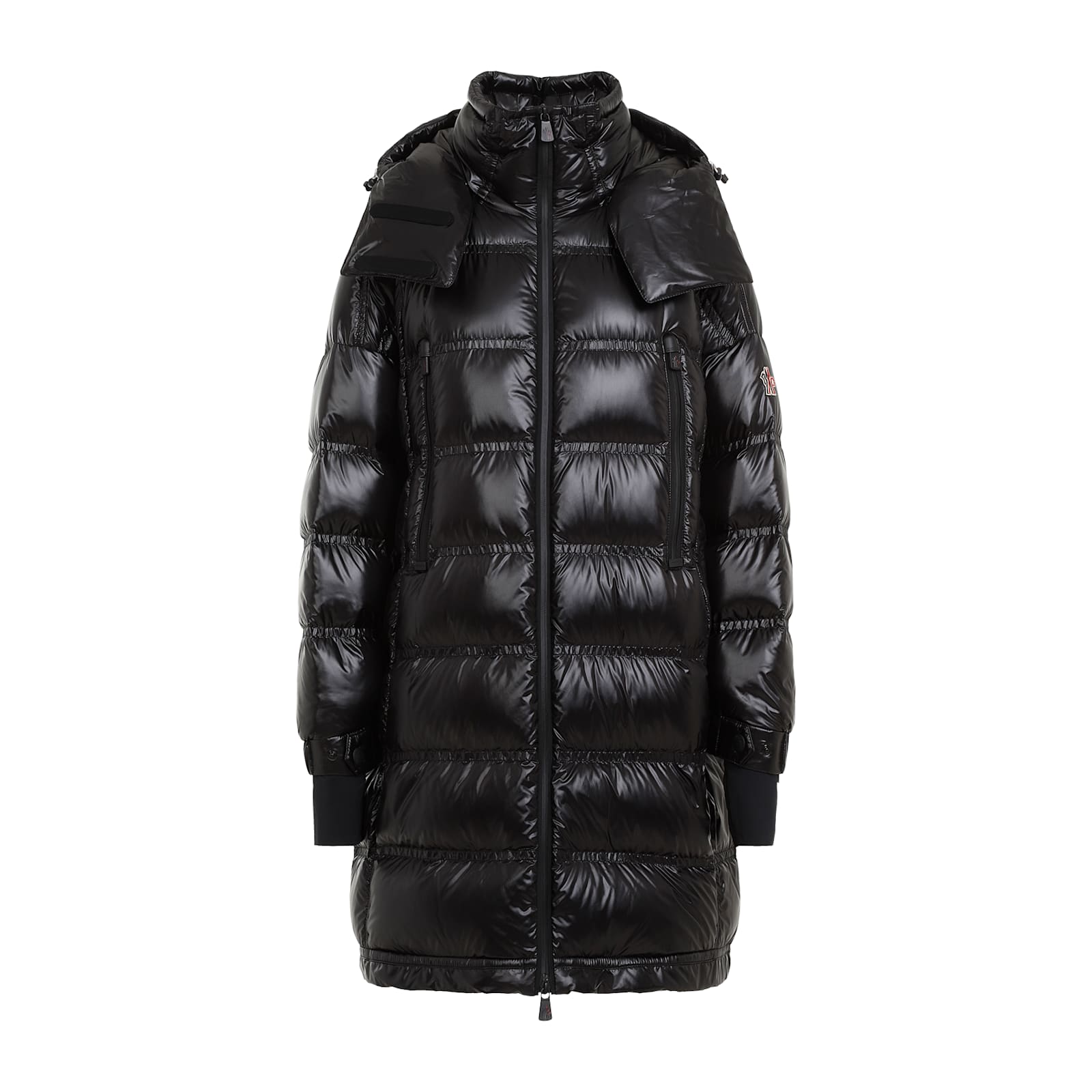 Shop Moncler Rochelairs Long Park In Black