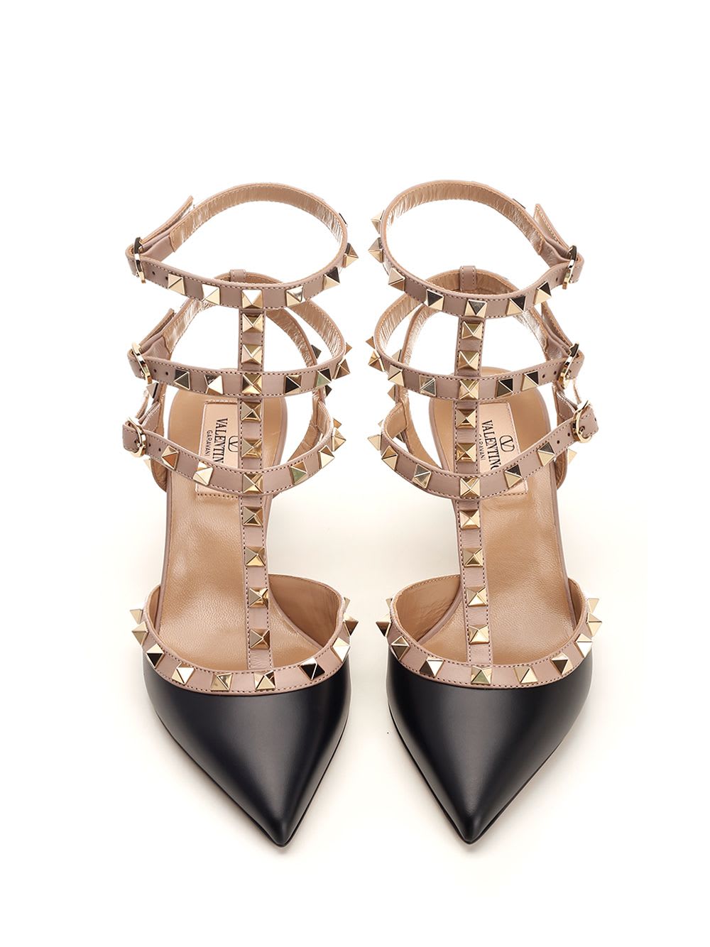 Shop Valentino Rockstud Décolleté In Black