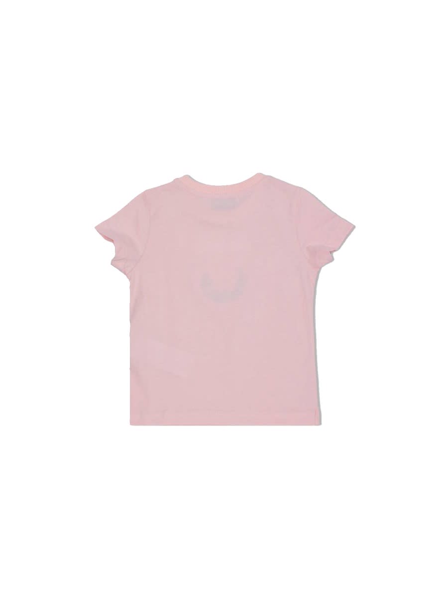 Moschino T-shirt With Logo In Pink