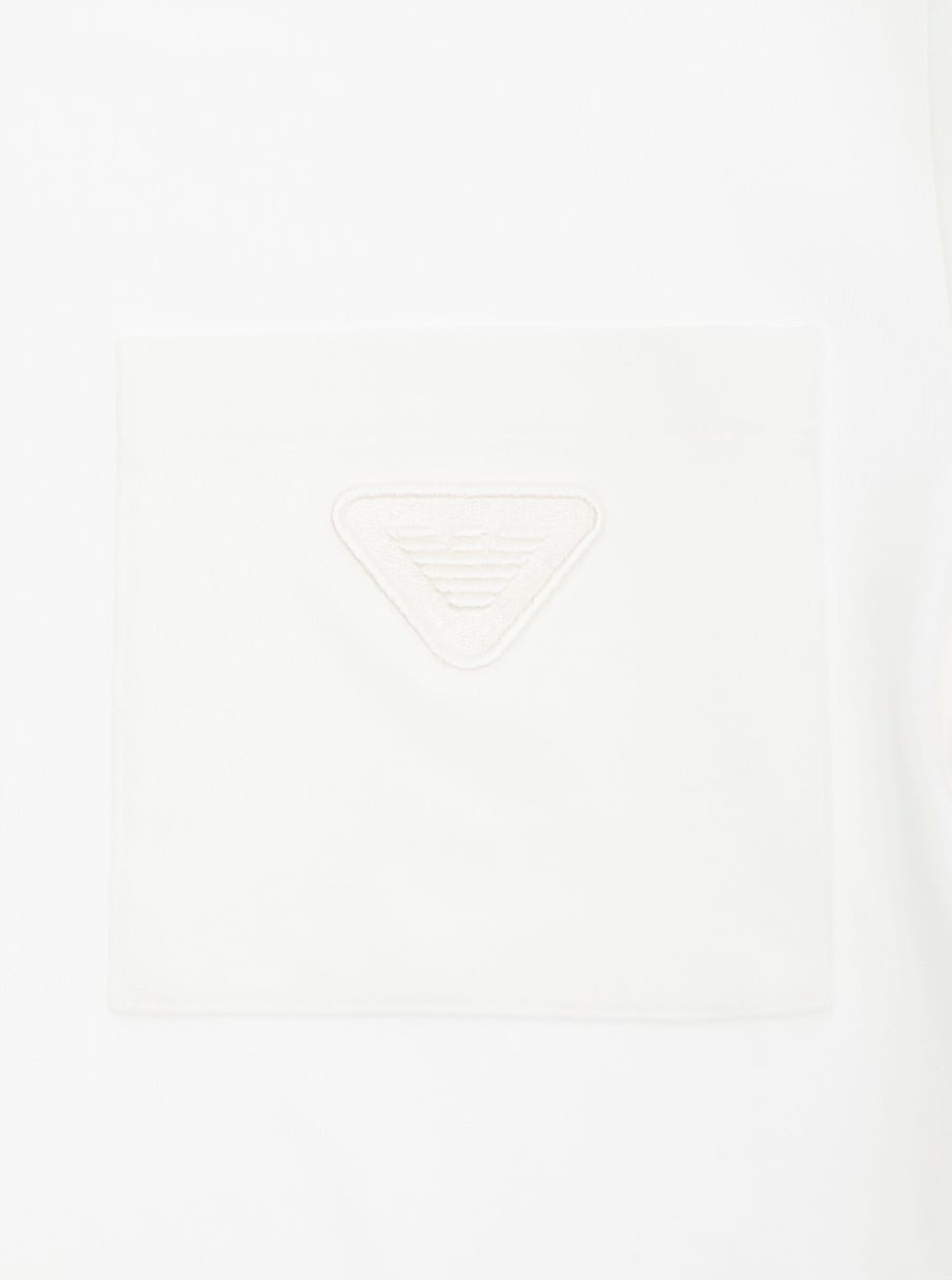 Emporio Armani Short-sleeved Polo Shirt In White