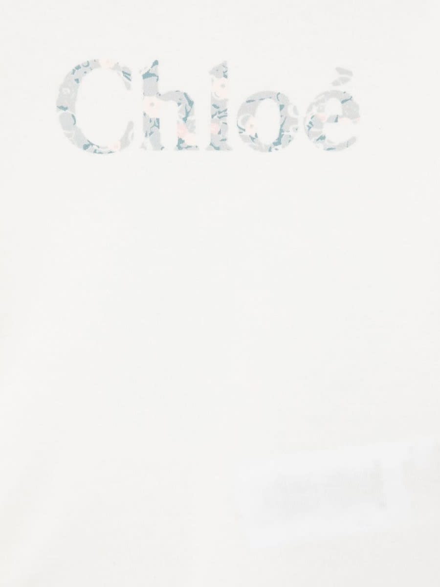 Shop Chloé Long-sleeved T-shirt In White