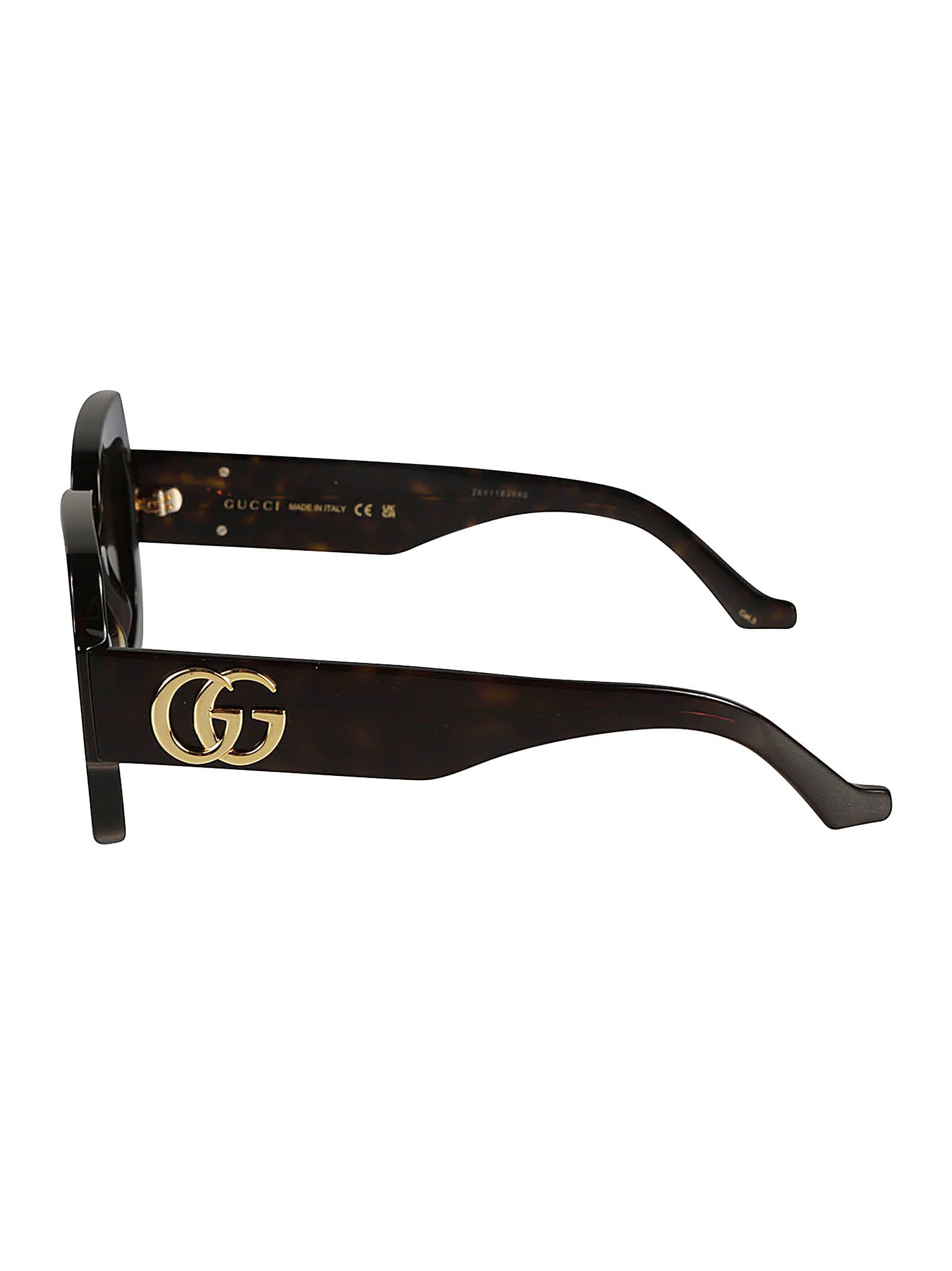 Shop Gucci Thick Square Sunglasses In Havana