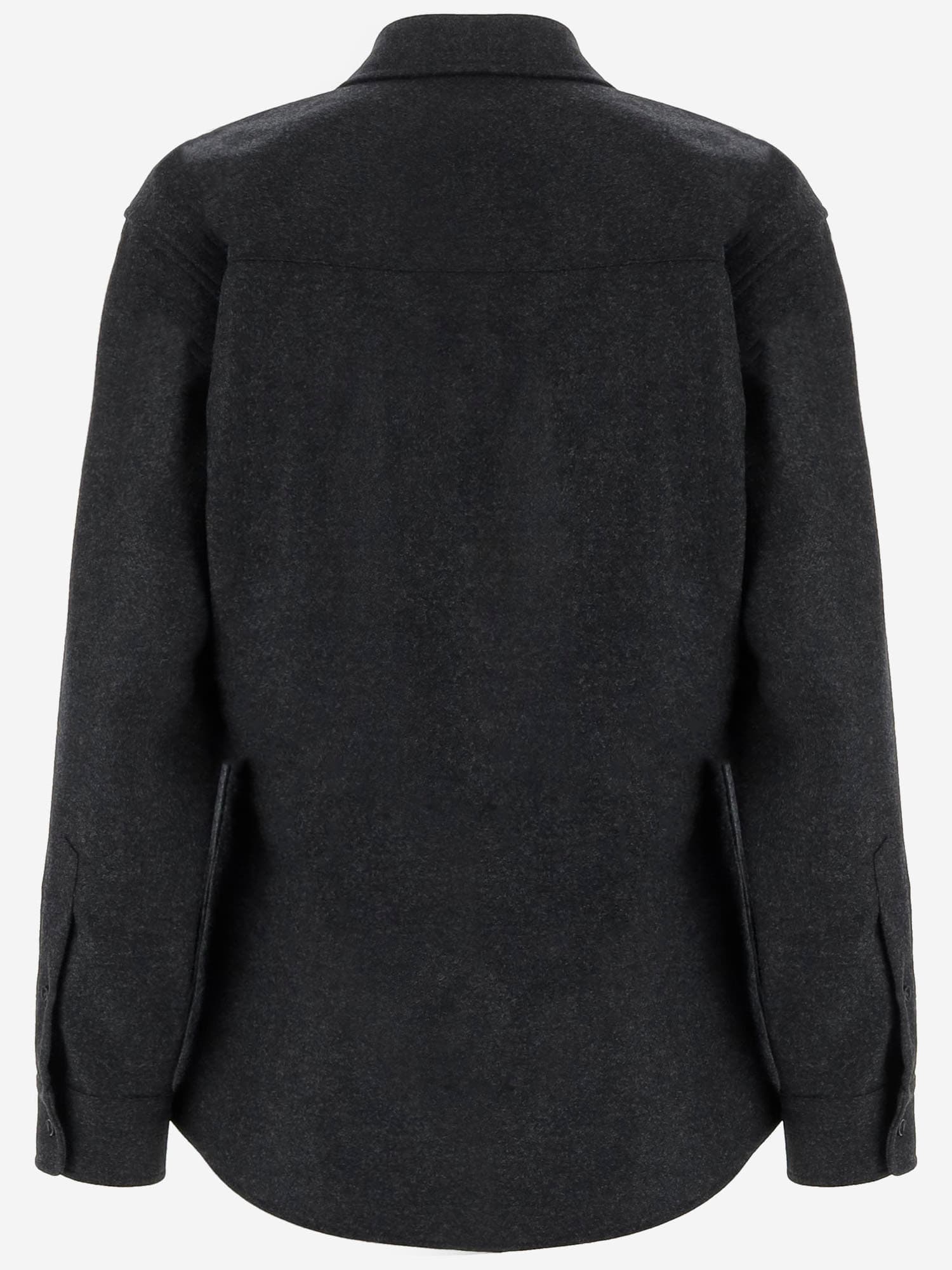 Darkpark Button-down Long-sleeved Shirt In Black