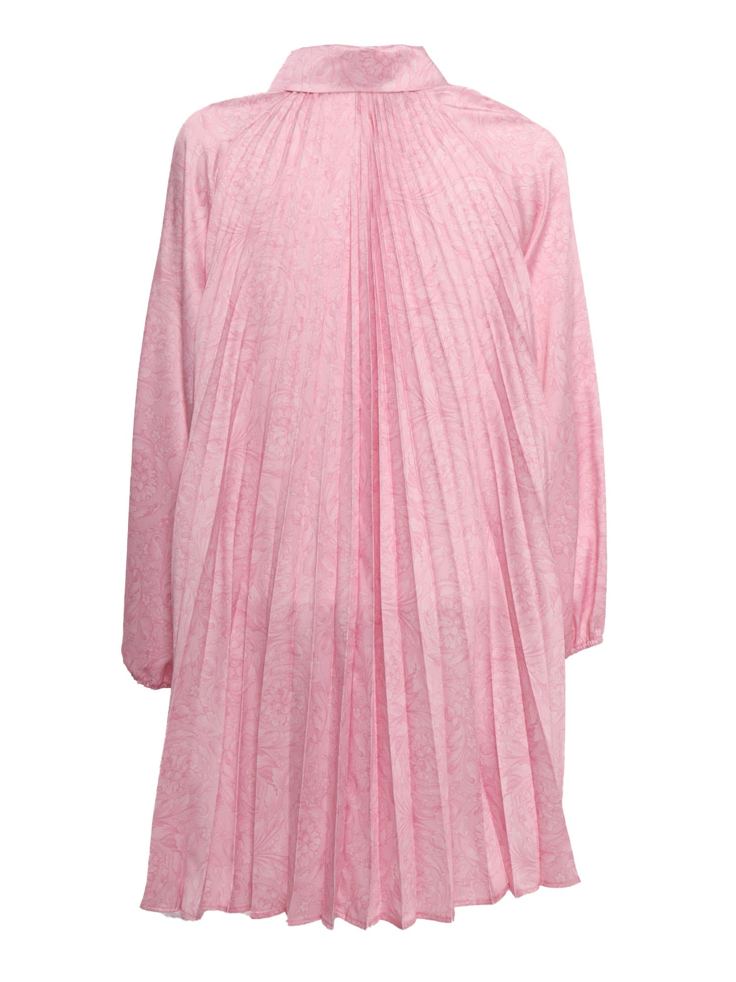 Shop Versace Pink Baroque Style Shirt