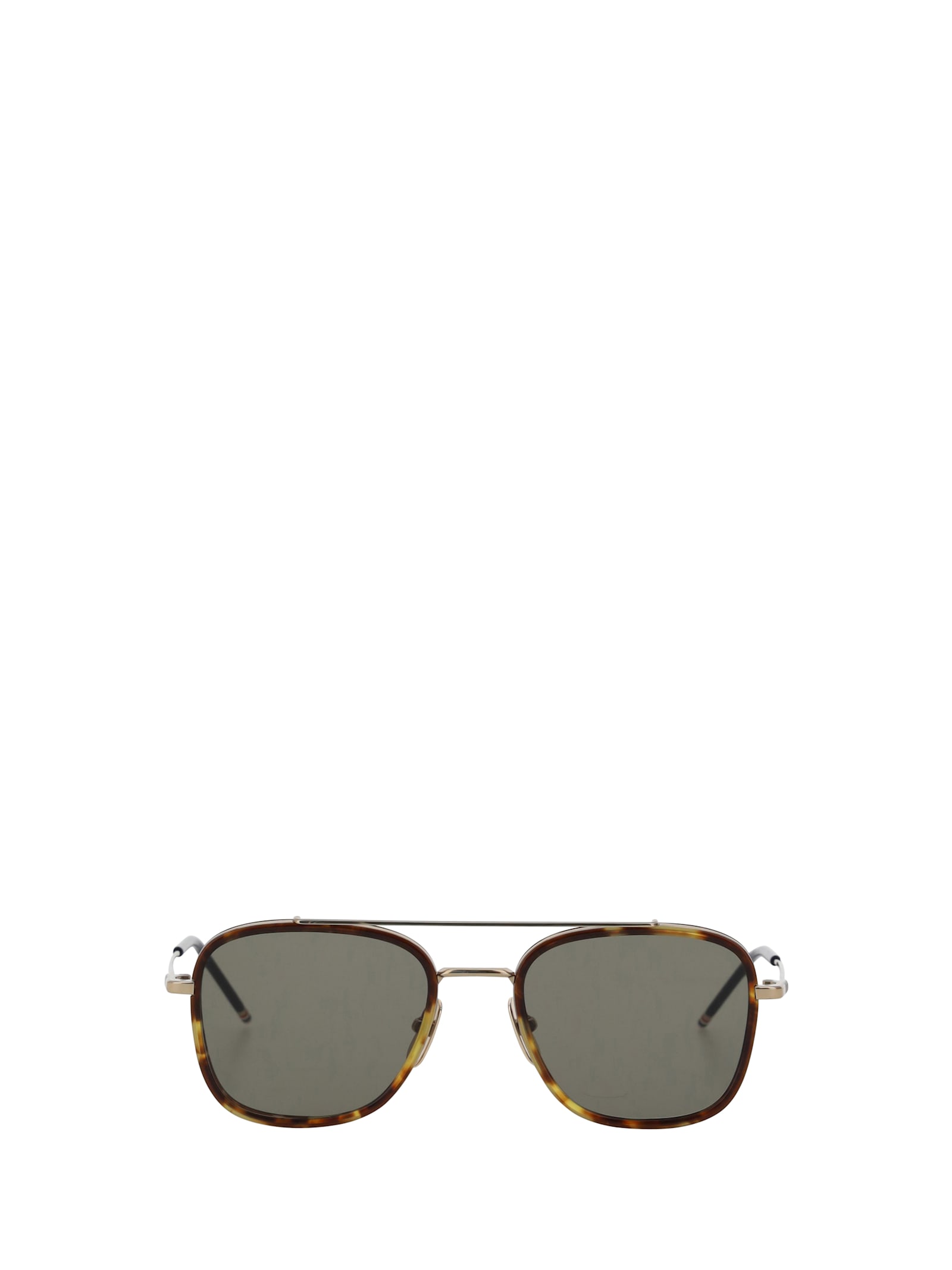 Shop Thom Browne Aviator Sunglasses In 215