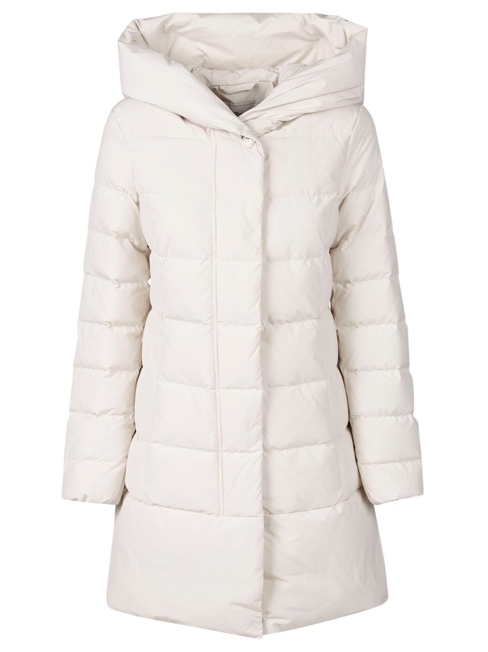 Shop Woolrich Puffy Prescott Parka In Milky Cream