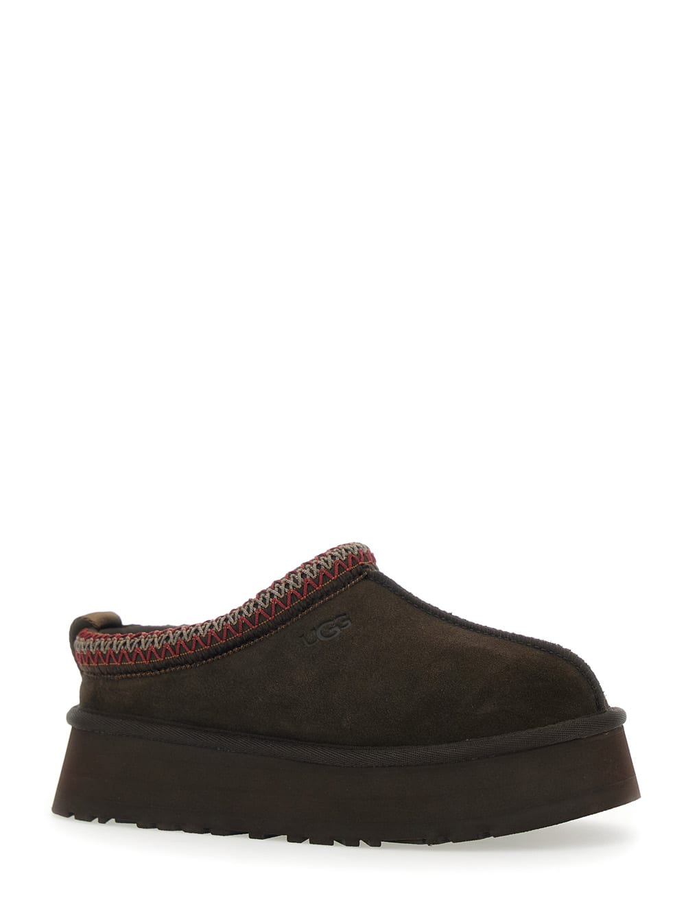 Ugg Tazz Ii Embroidered Shearling Slippers In Brown