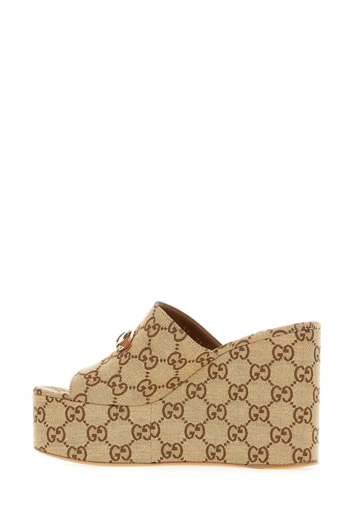 Shop Gucci Gg Fabric Wedges