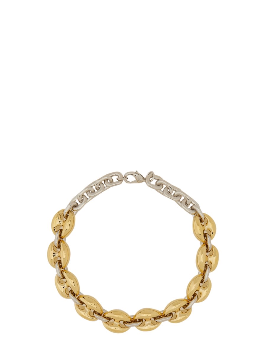 Shop Rabanne X Eight Necklace In Gold