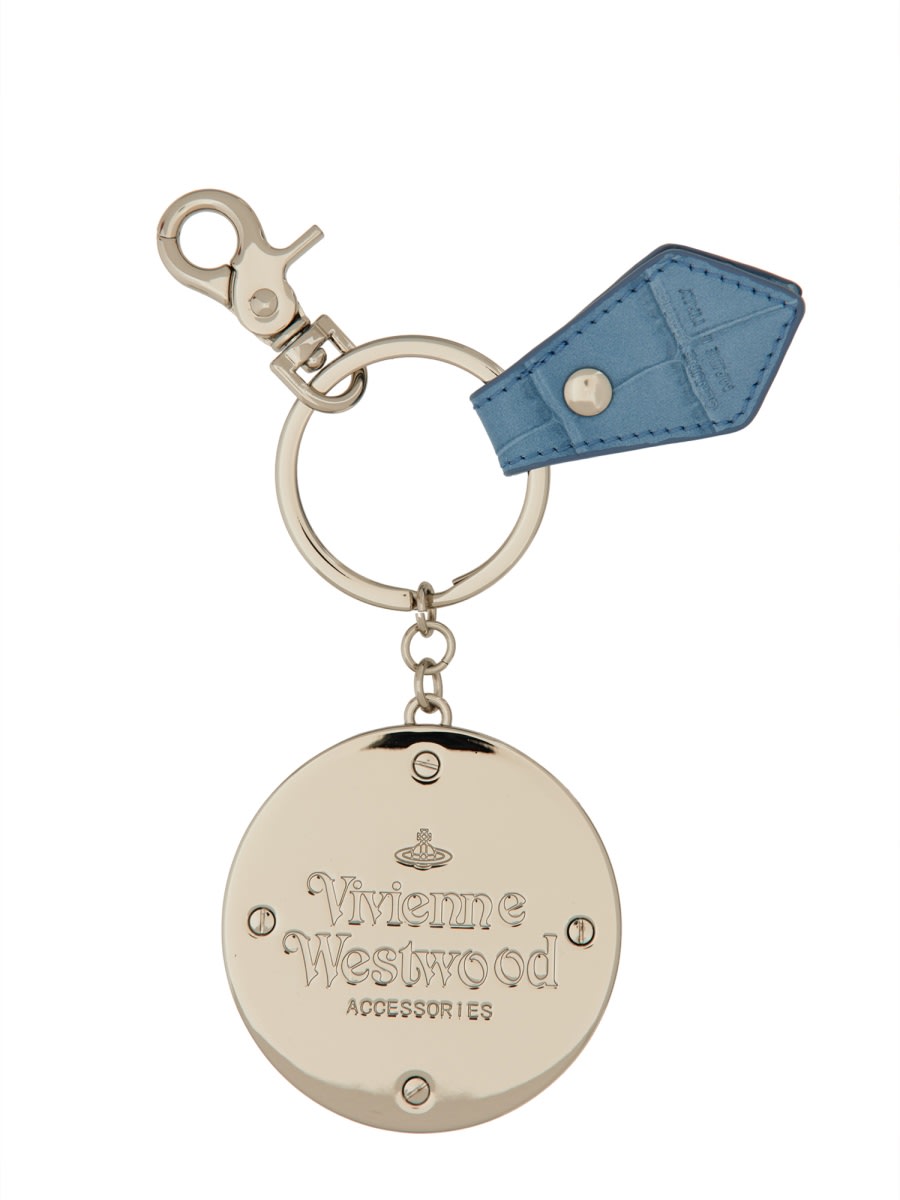 Shop Vivienne Westwood Keychain Orb In Blue
