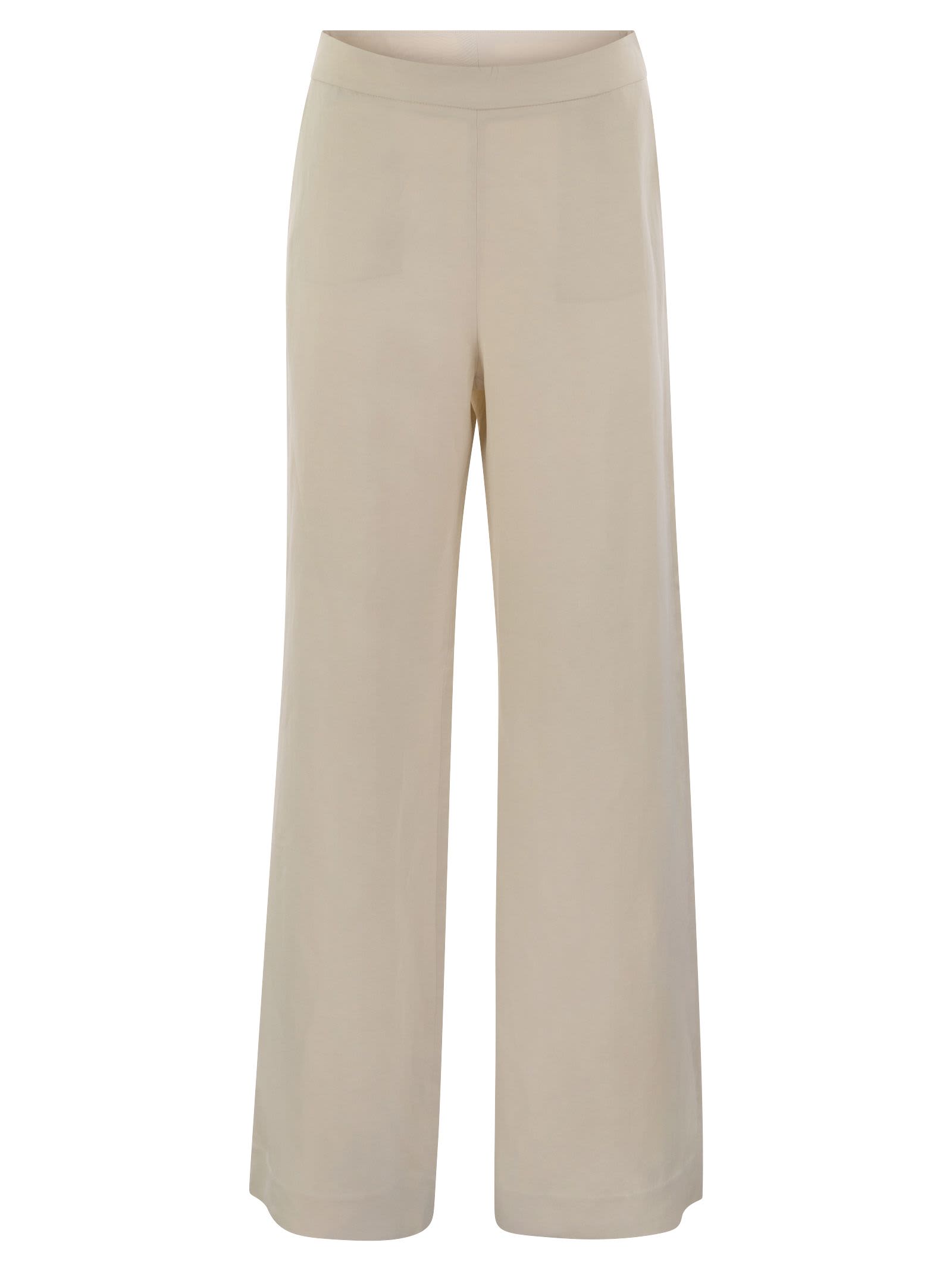 Viscose And Linen Trousers