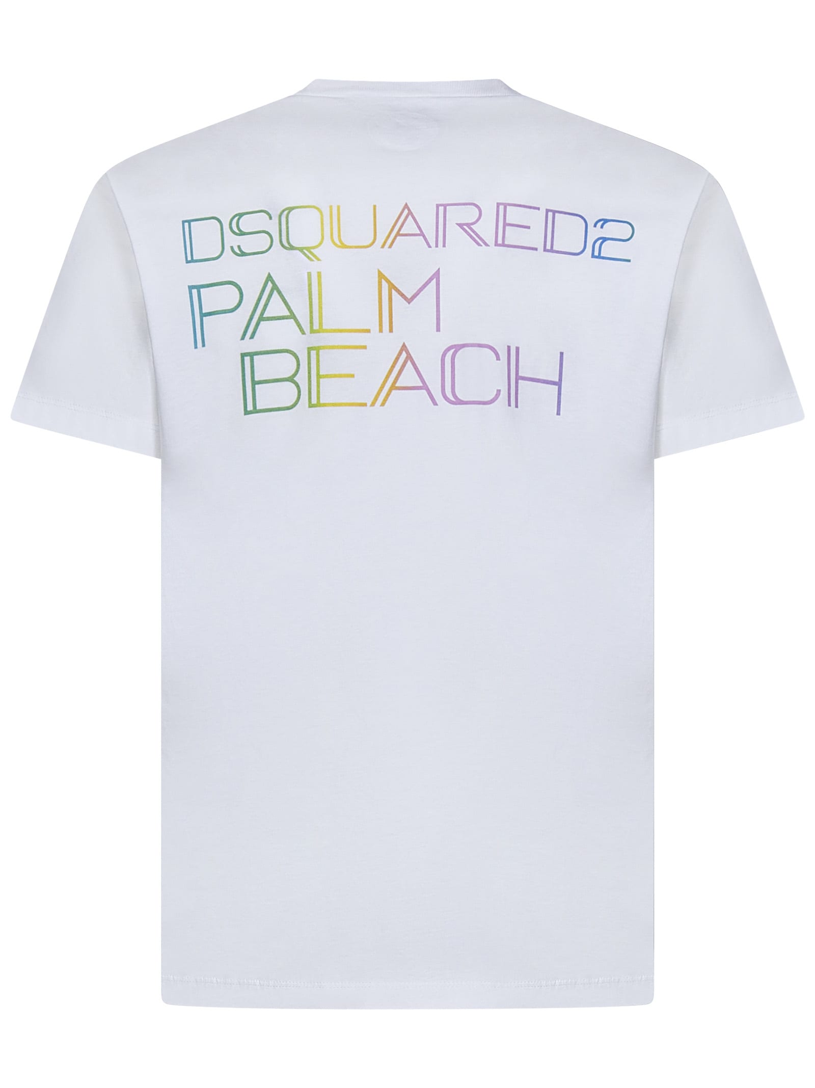 Shop Dsquared2 Palm Beach Cool Fit T-shirt In White
