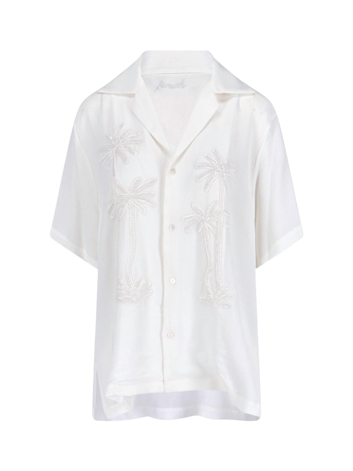 Shop P.a.r.o.s.h Short-sleeved Shirt In Bianco