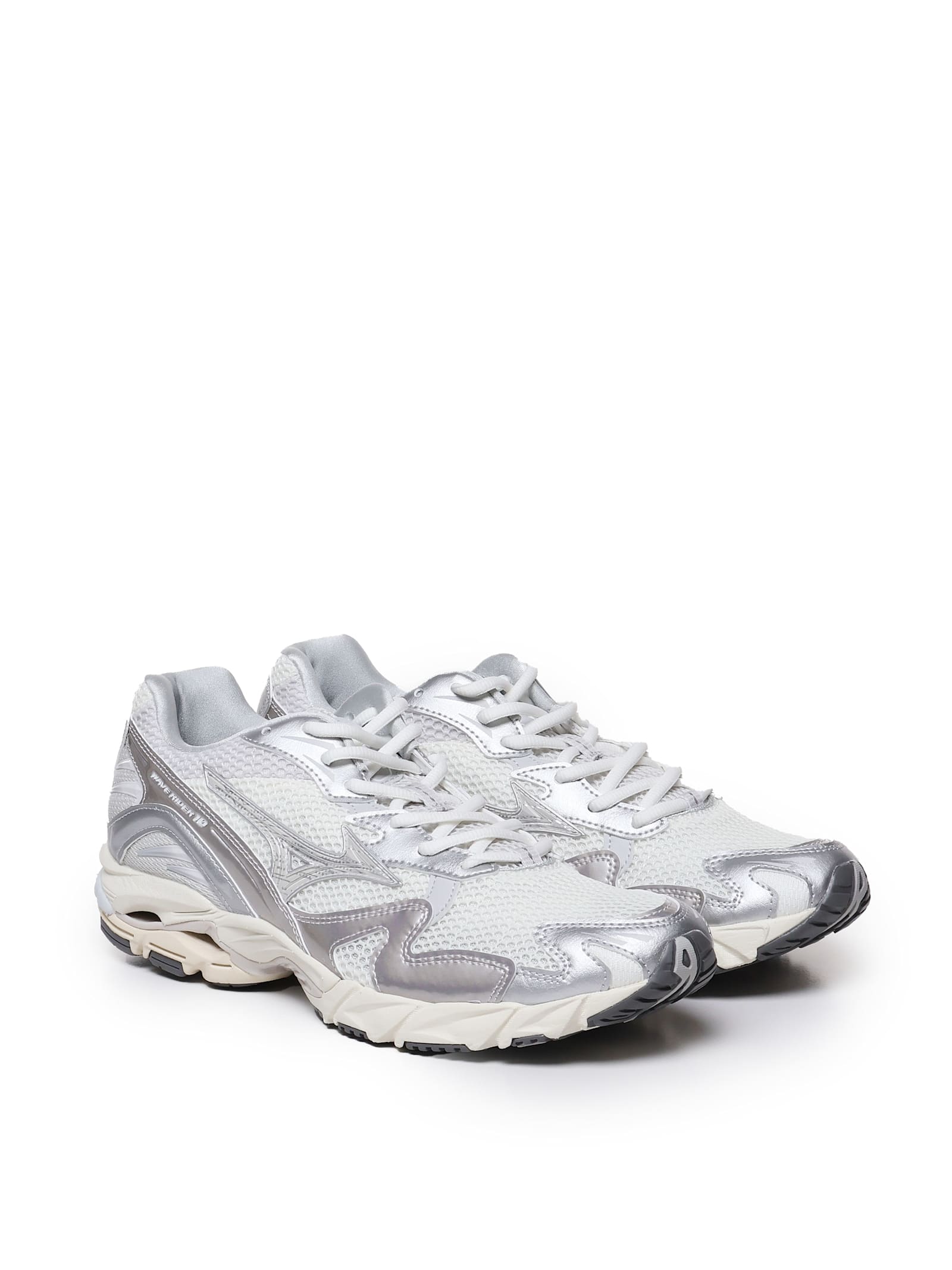 Shop Mizuno Sneakers Wave Rider In Silver