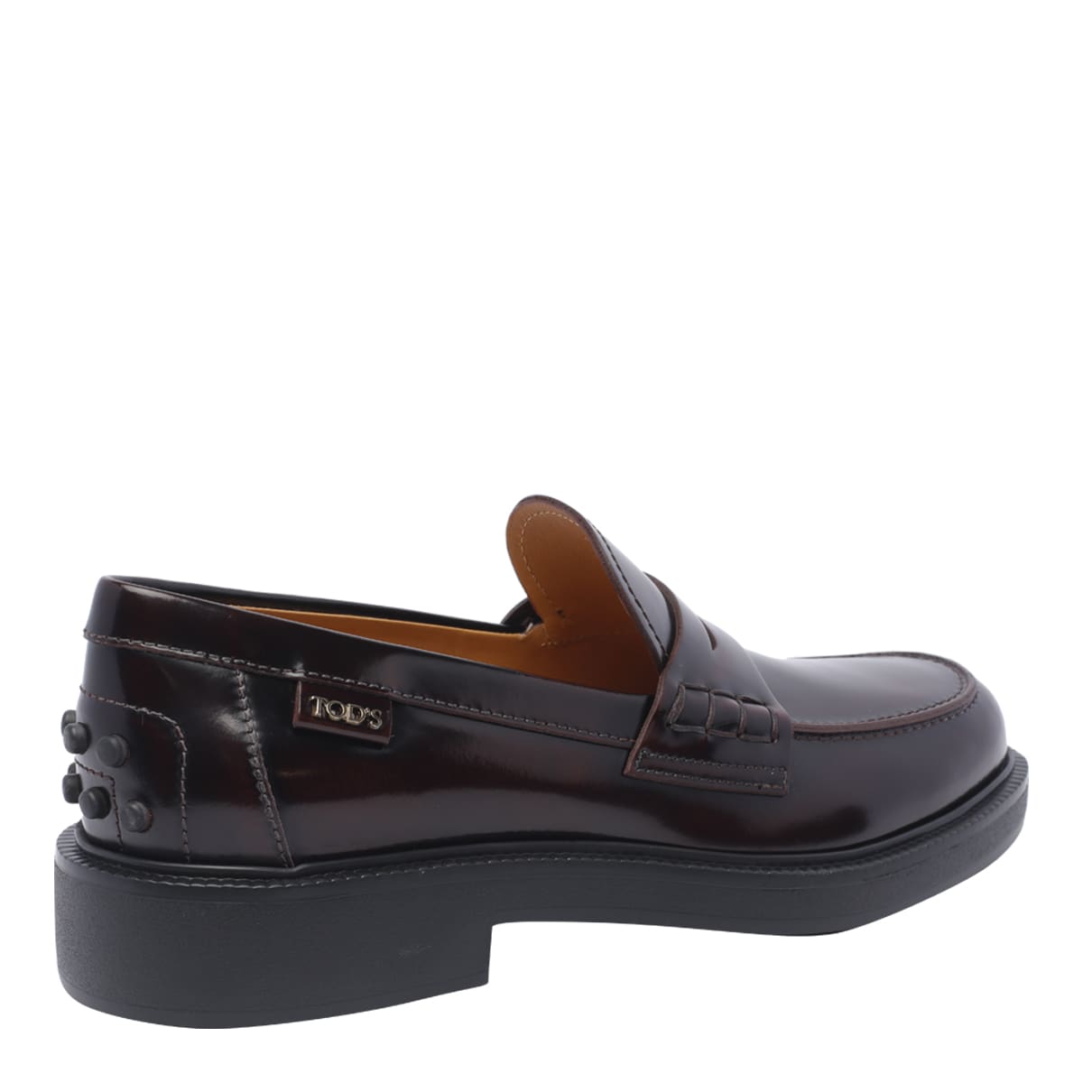 Shop Tod's Leather Loafers In Red