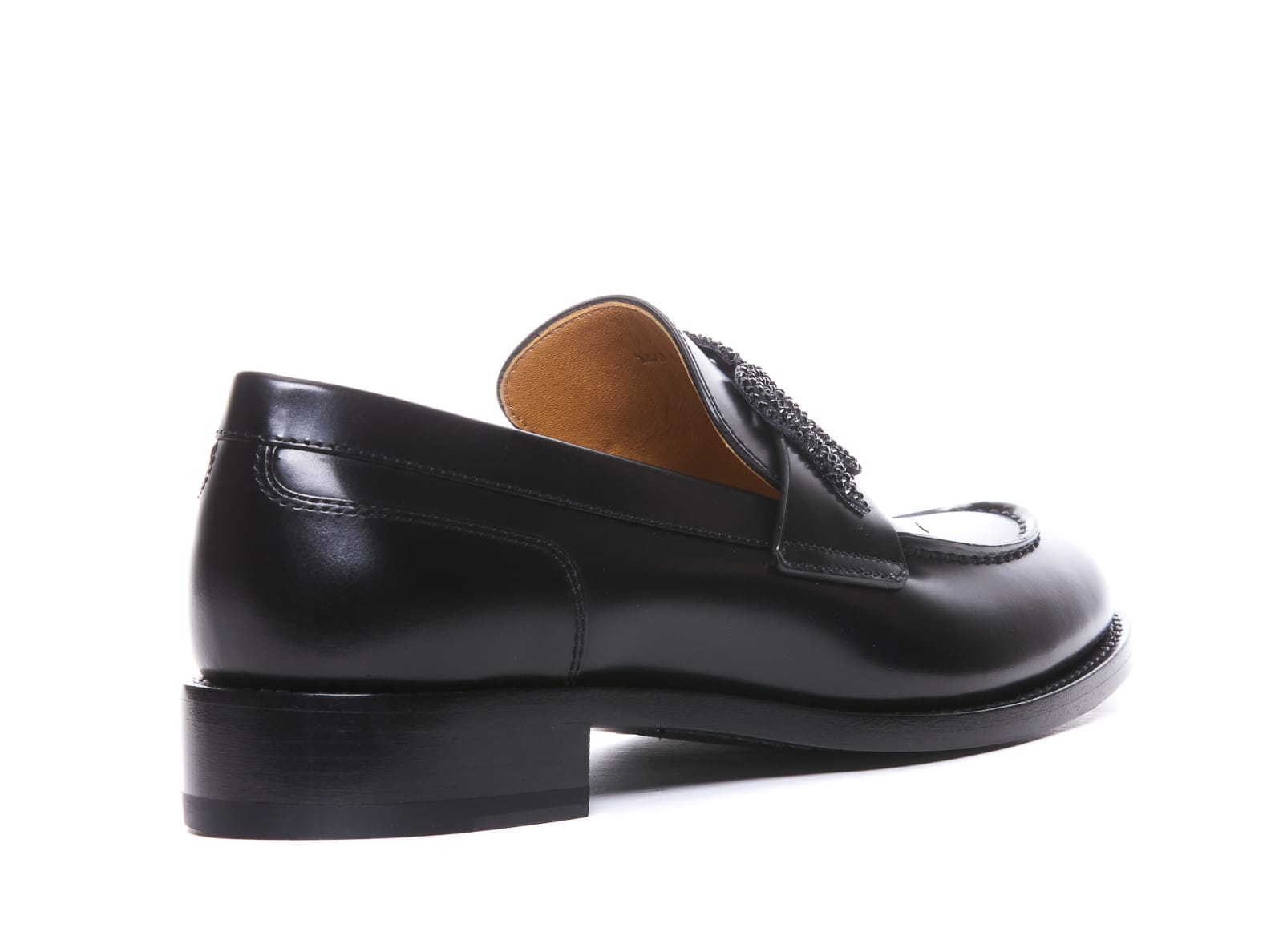 Shop René Caovilla Morgana Loafers In Black