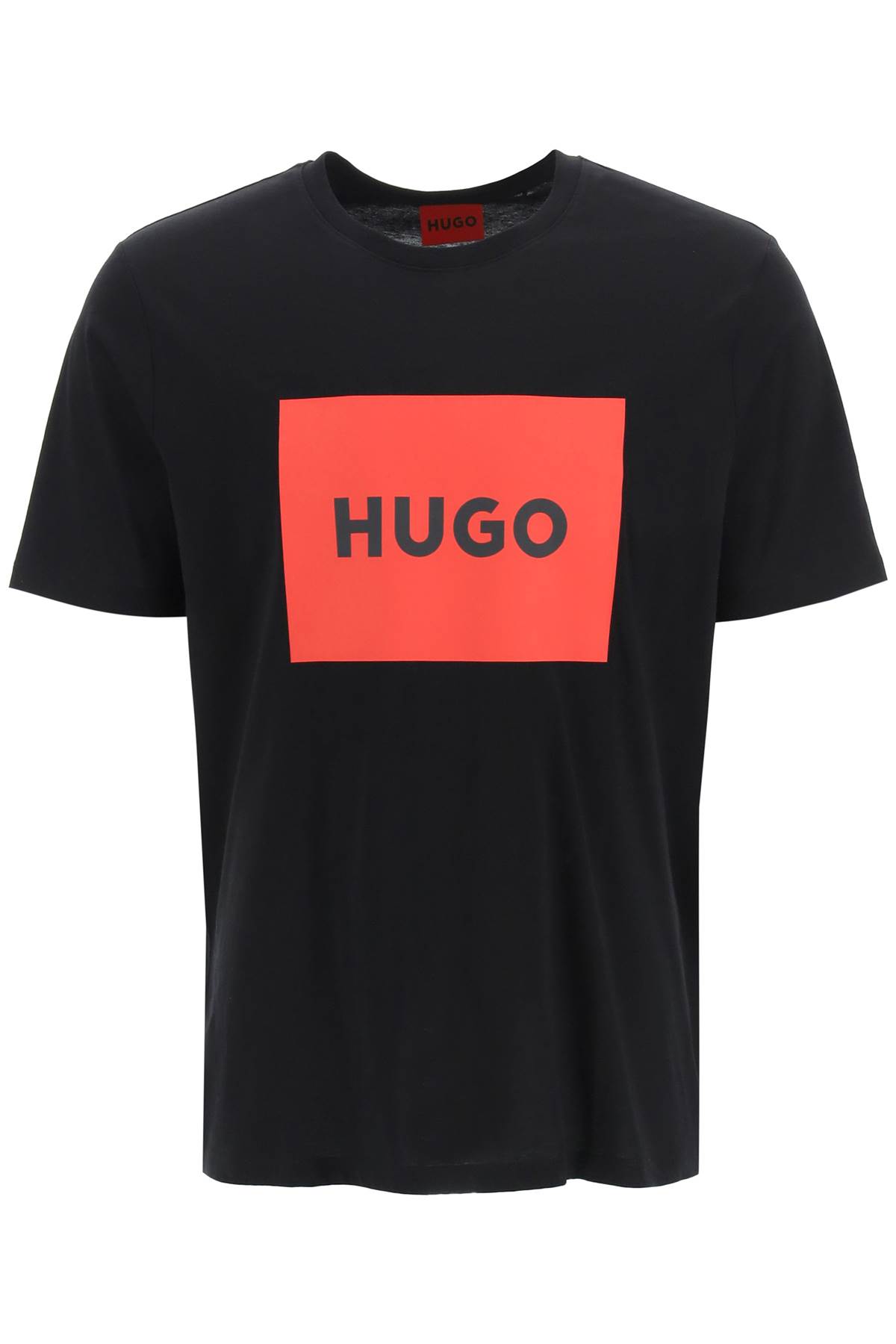 Hugo Boss Logo Box Print T-shirt In Black 001 (black)