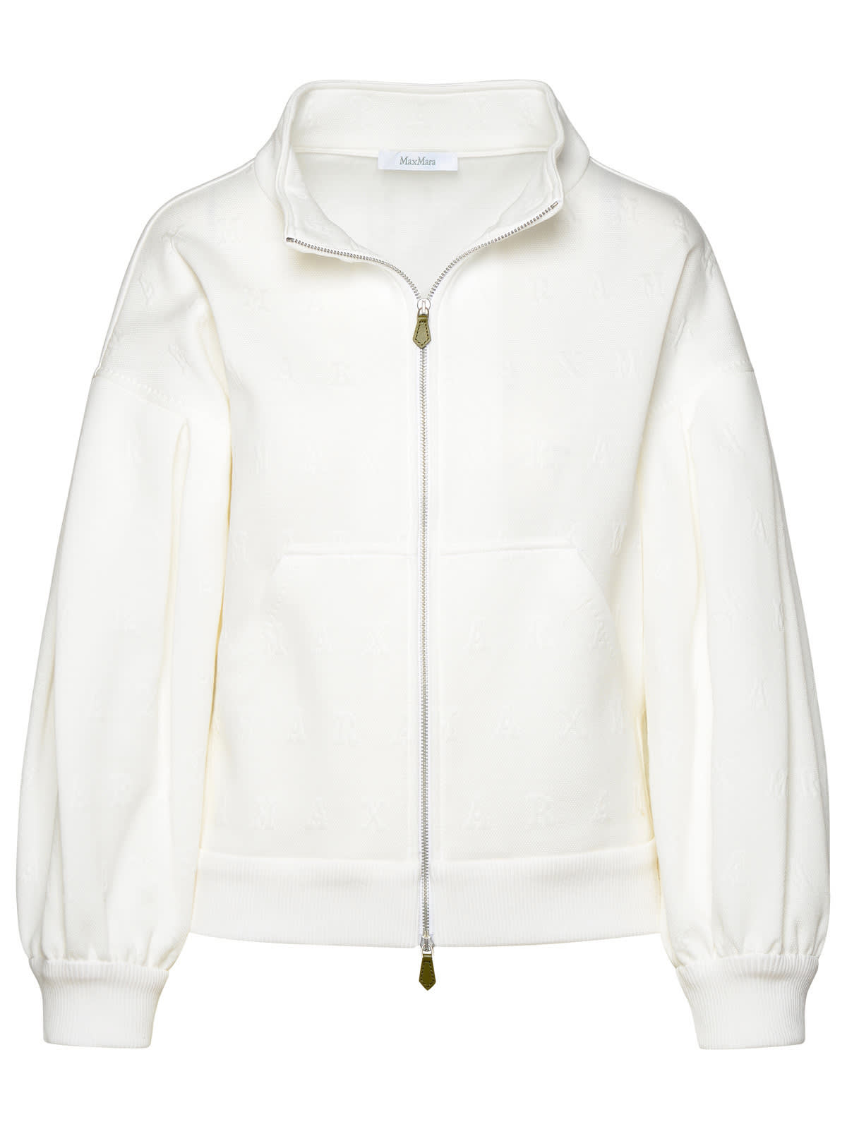 Shop Max Mara Gastone White Cotton Blend Crop Jacket