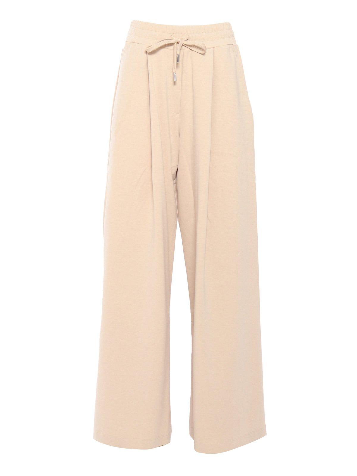 WEEKEND MAX MARA DRAWSTRING STRAIGHT LEG PANTS 