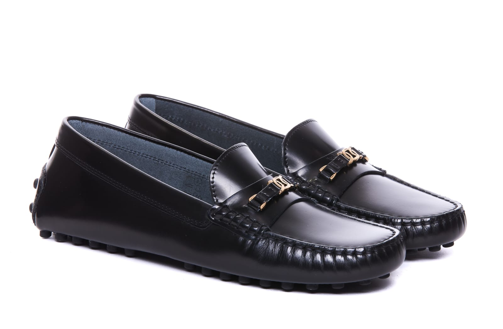 Shop Tod's Gommino Loafers In Black