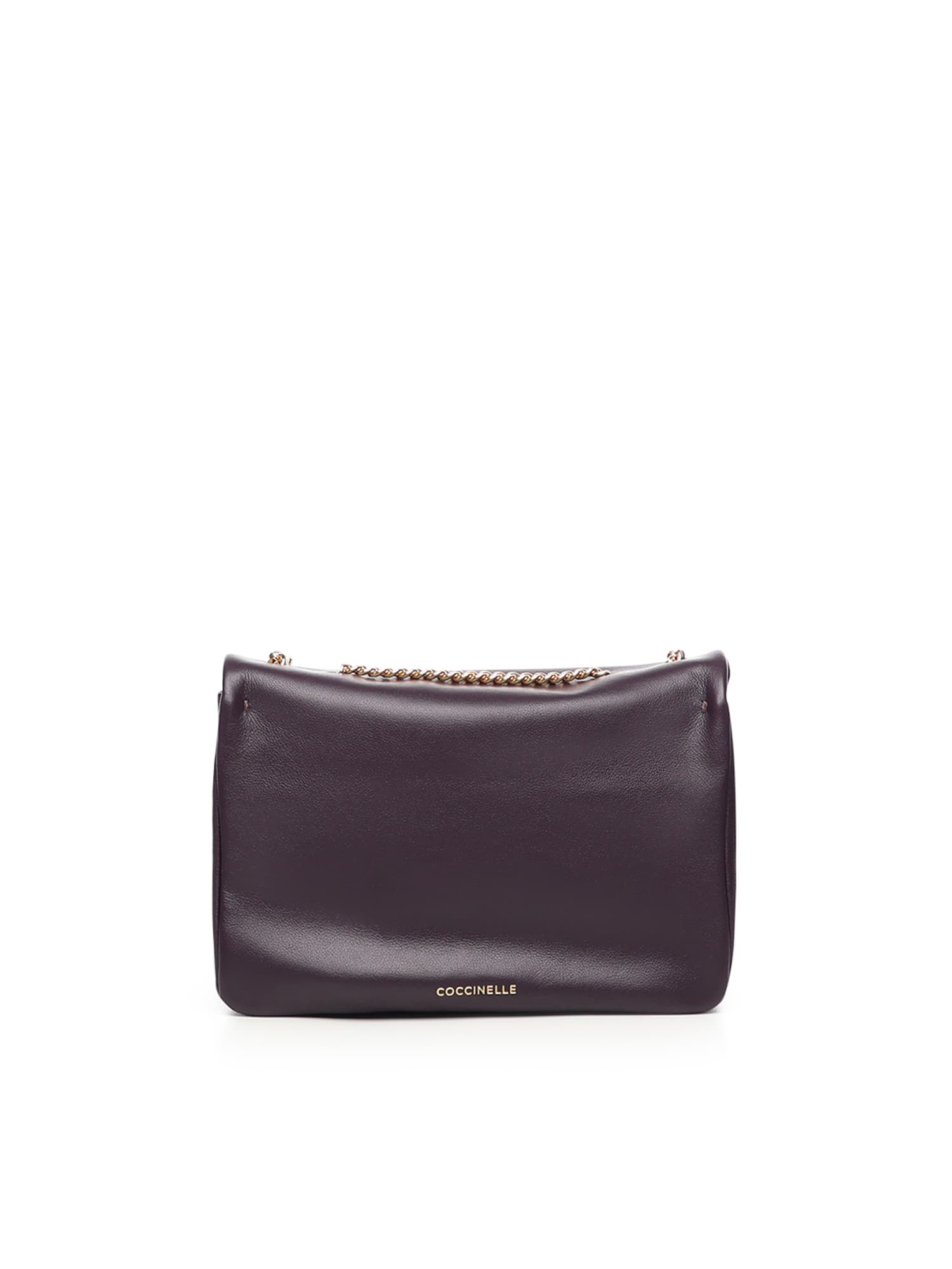Coccinelle Smooth Leather Mini Bag In Purple