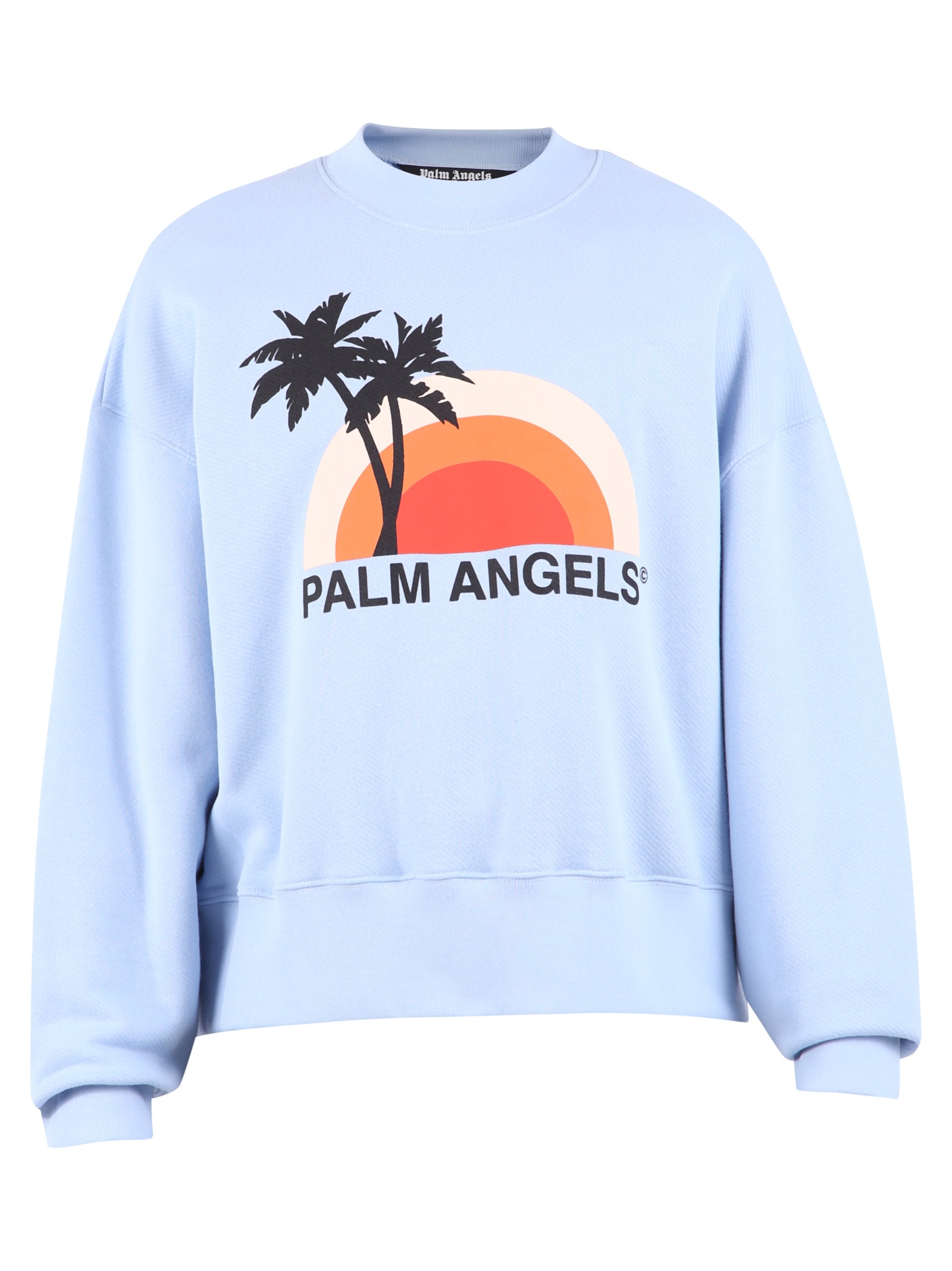 palm angels blue sweatshirt
