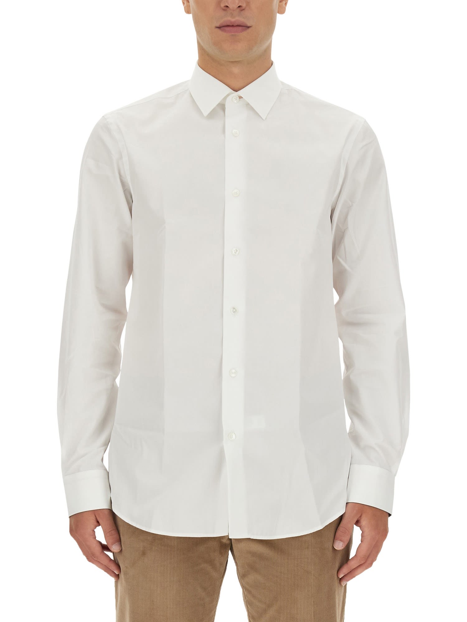 Shop Paul Smith Regular Fit Shirt In Bianco