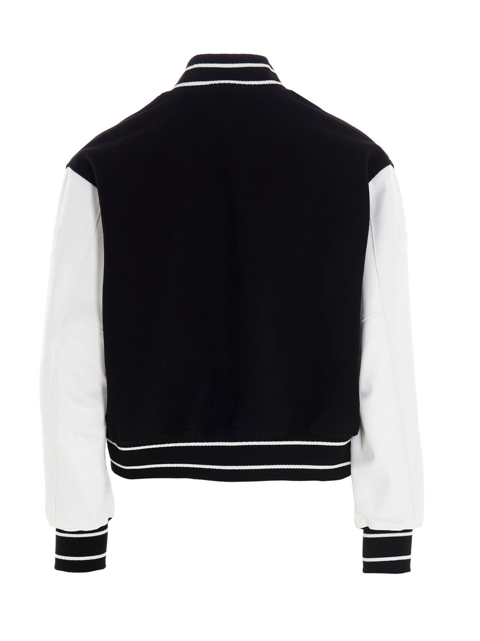 Shop Givenchy Logo Bomber Jacket. In Black