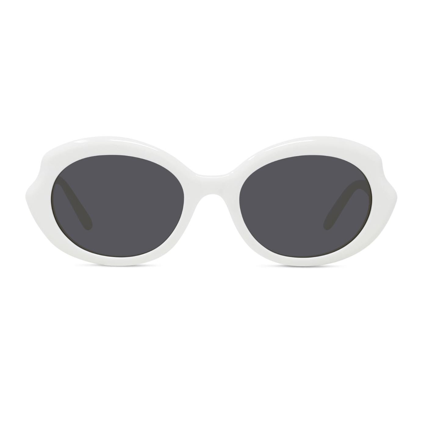 Shop Loewe Sunglasses In Bianco/grigio