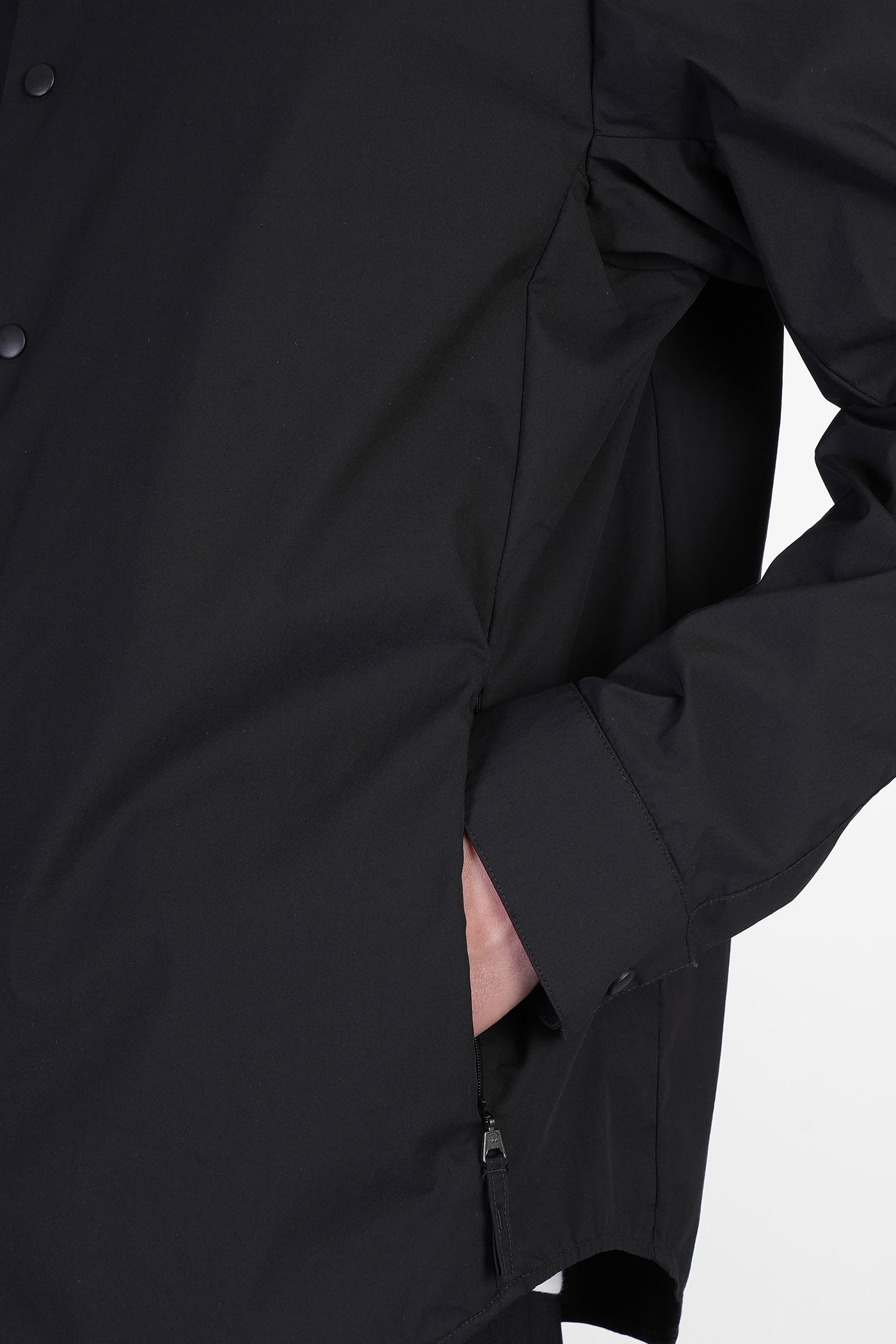 Shop Aspesi Arch Shirt In Black Cotton