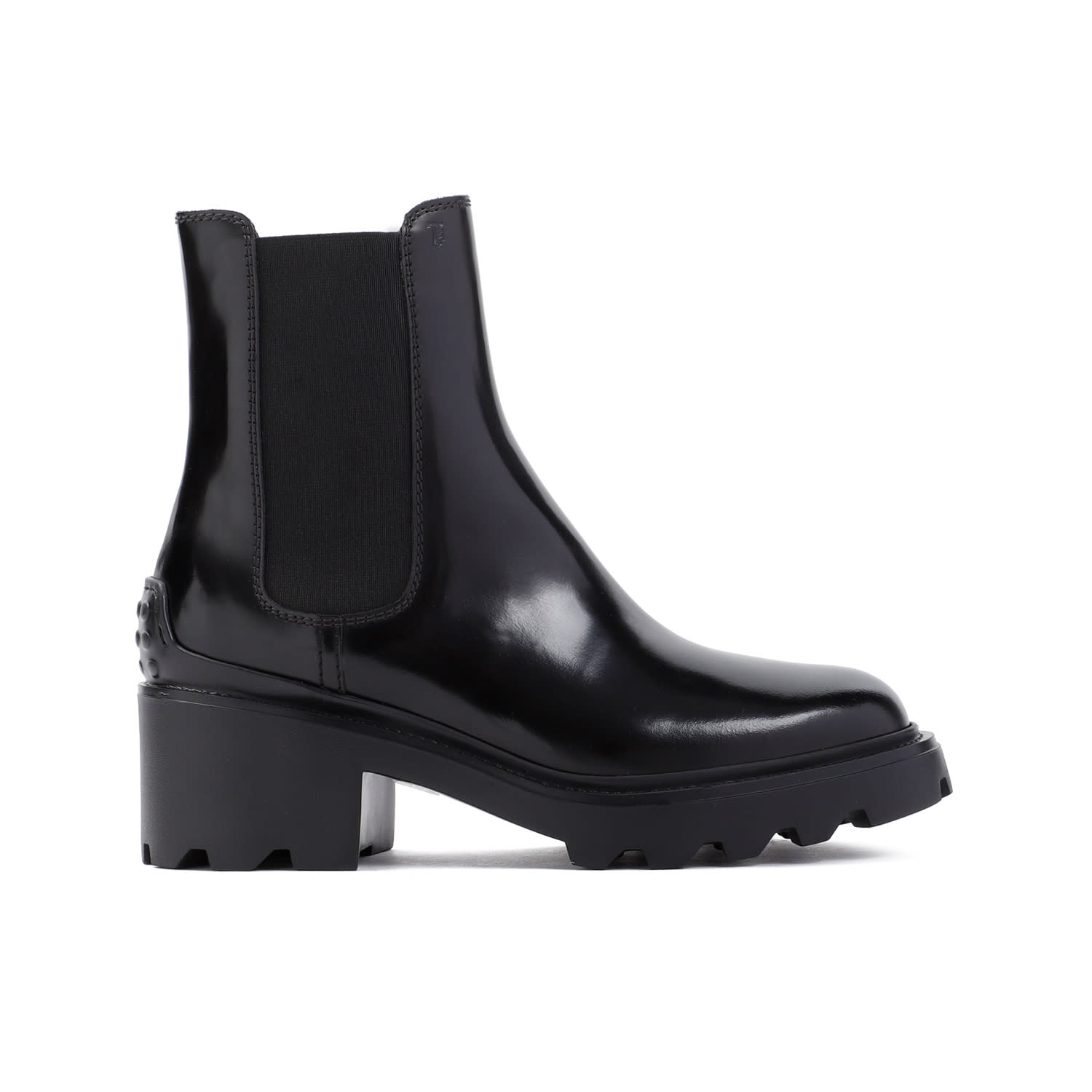 Shop Tod's Leather Boots In Nero