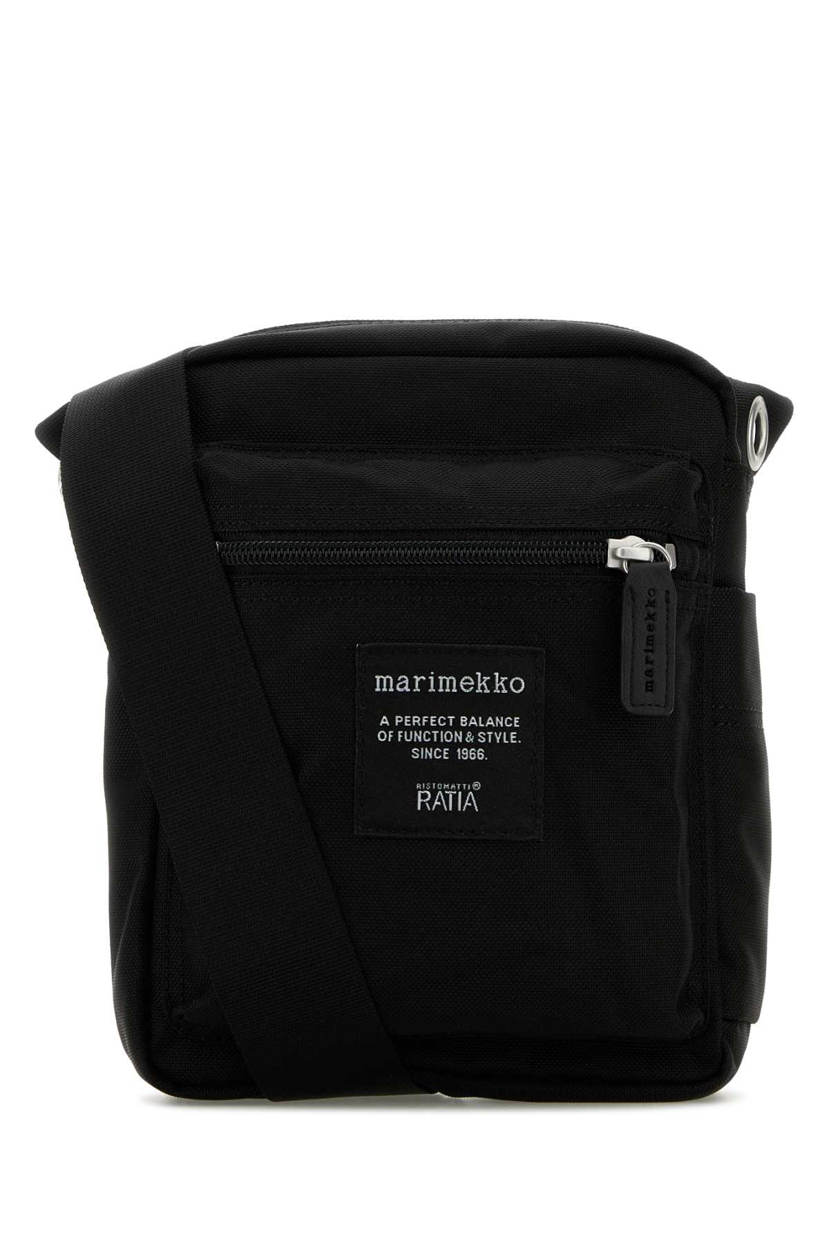 Black Canvas Cash & Carry Crossbody Bag