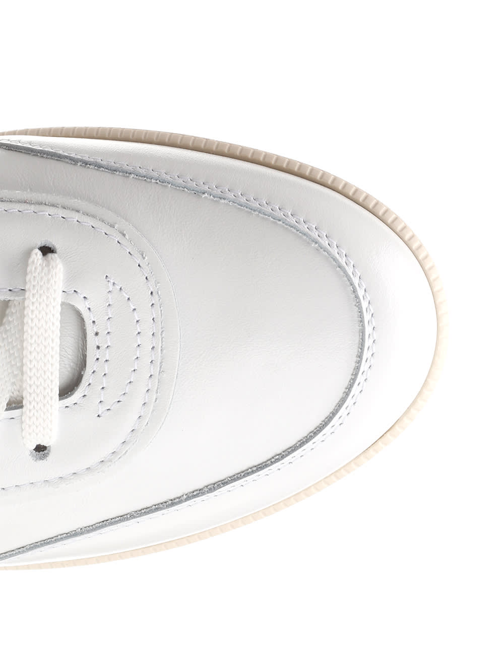 Shop Tod's White Tabs Sneakers