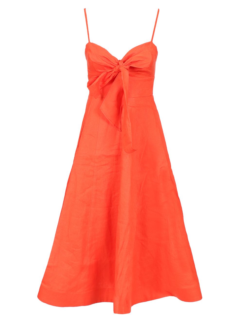 ZIMMERMANN MIDI DRESS WITH BOW