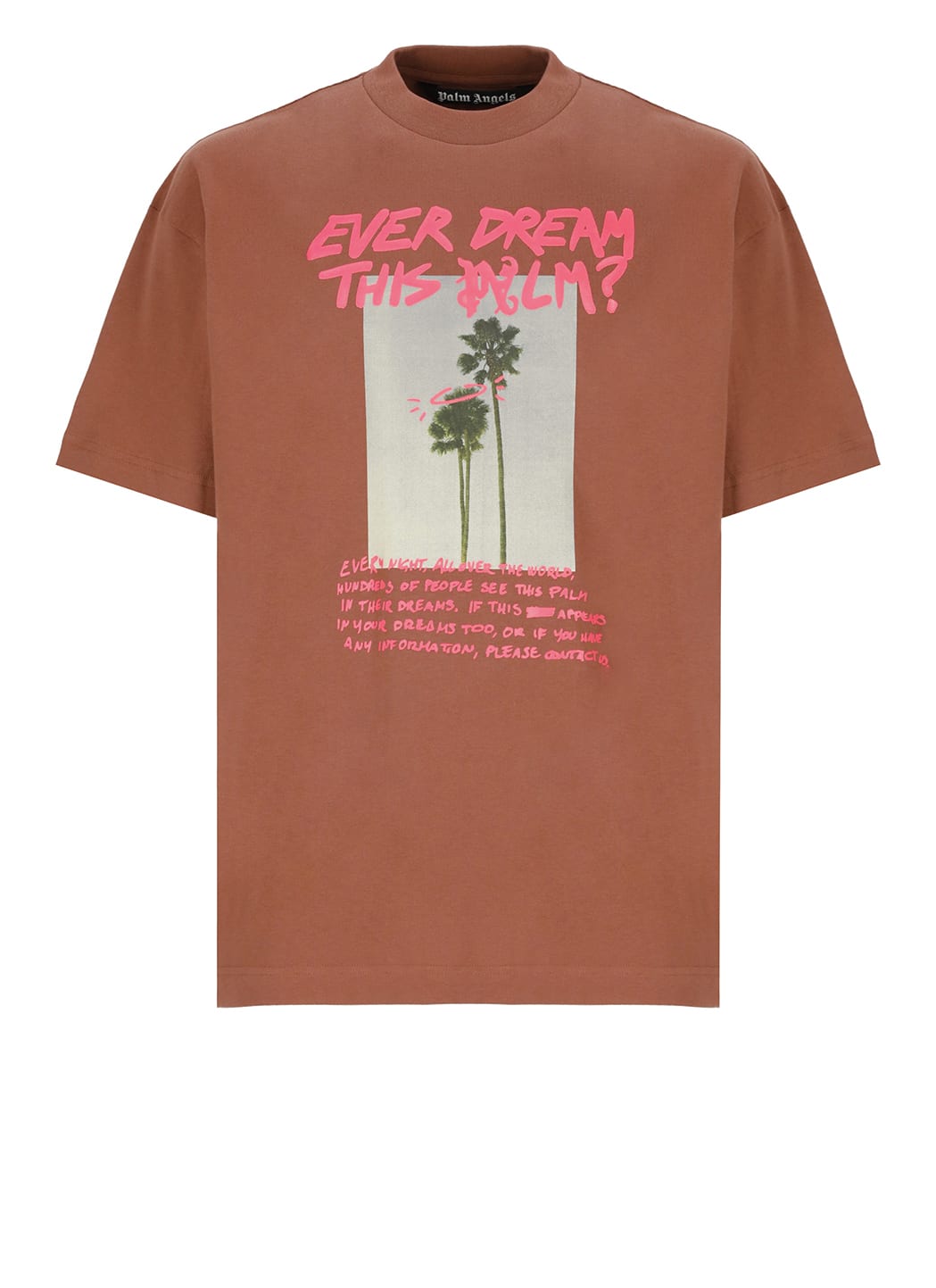 Shop Palm Angels Palm Dream T-shirt In Brown
