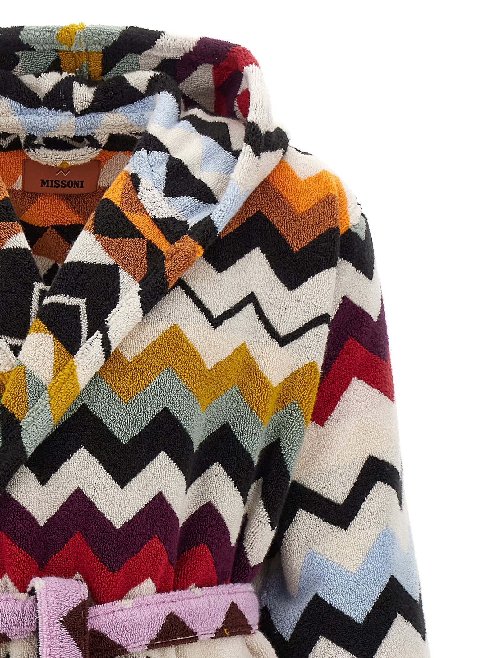 Missoni Murrina Hooded Bathrobe In Multi