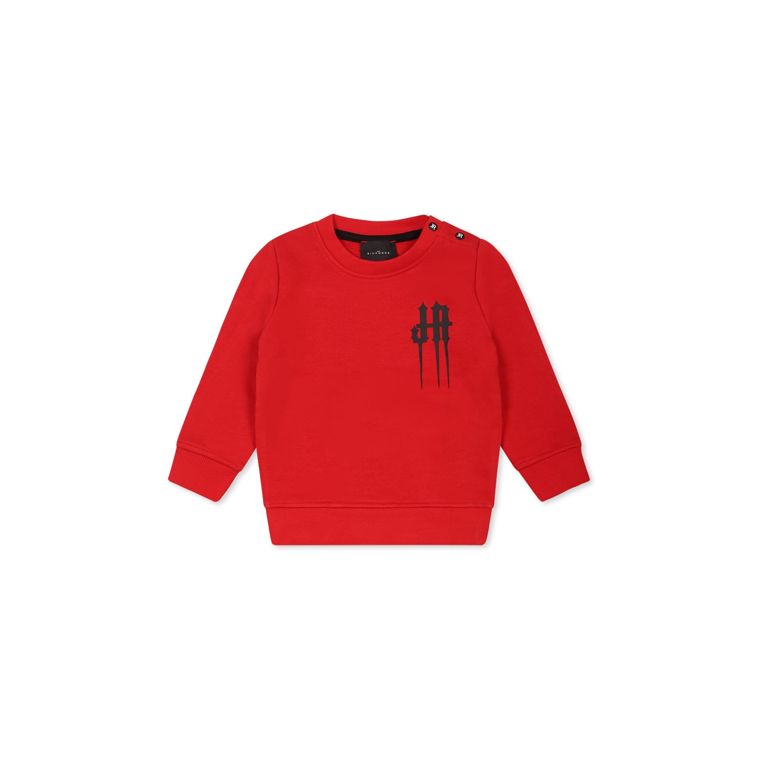 Richmond Red Sweatshirt For Baby Boy With Logo In Red