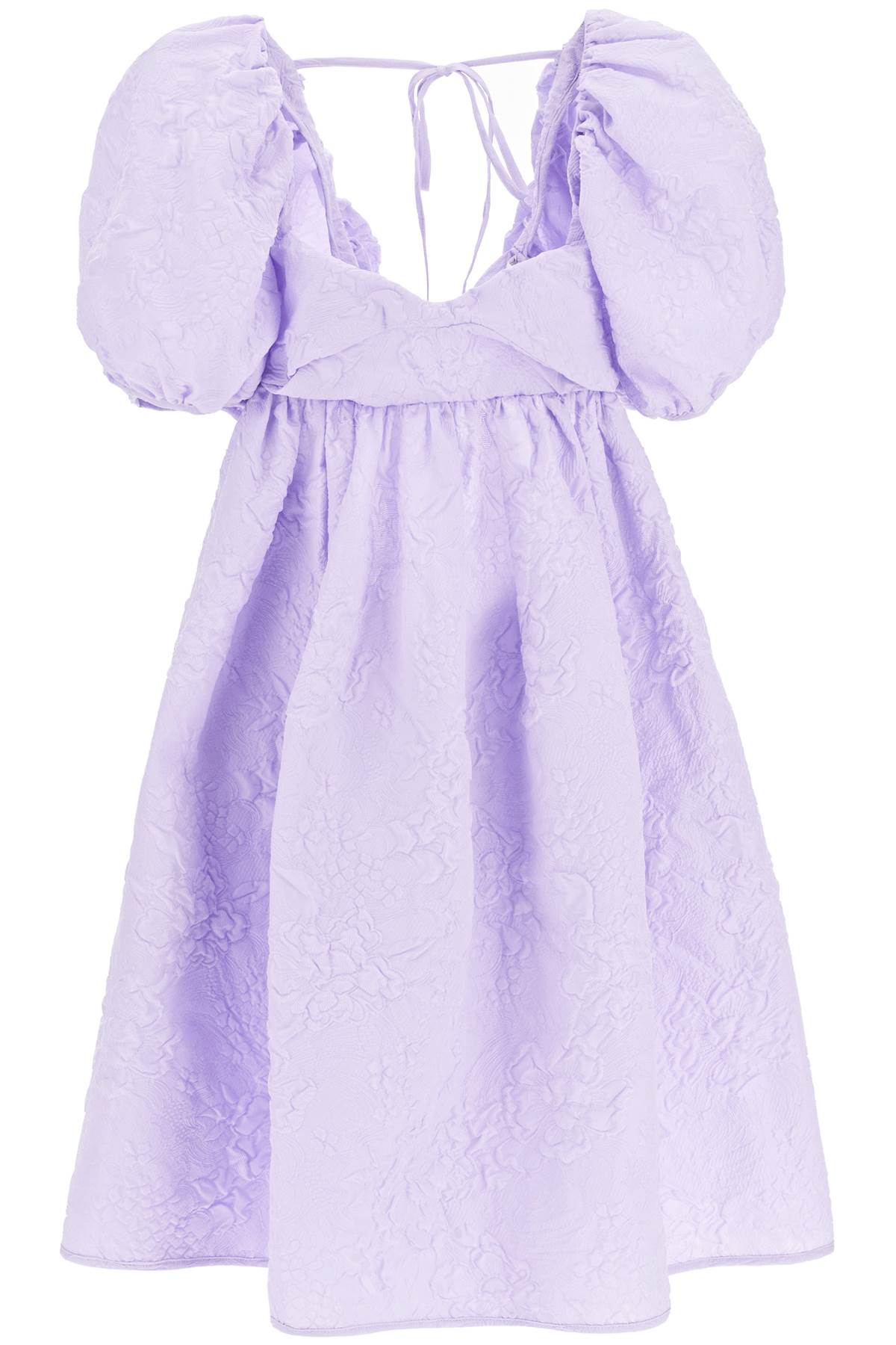 Shop Cecilie Bahnsen Susanna Short Dress In Lavender (purple)